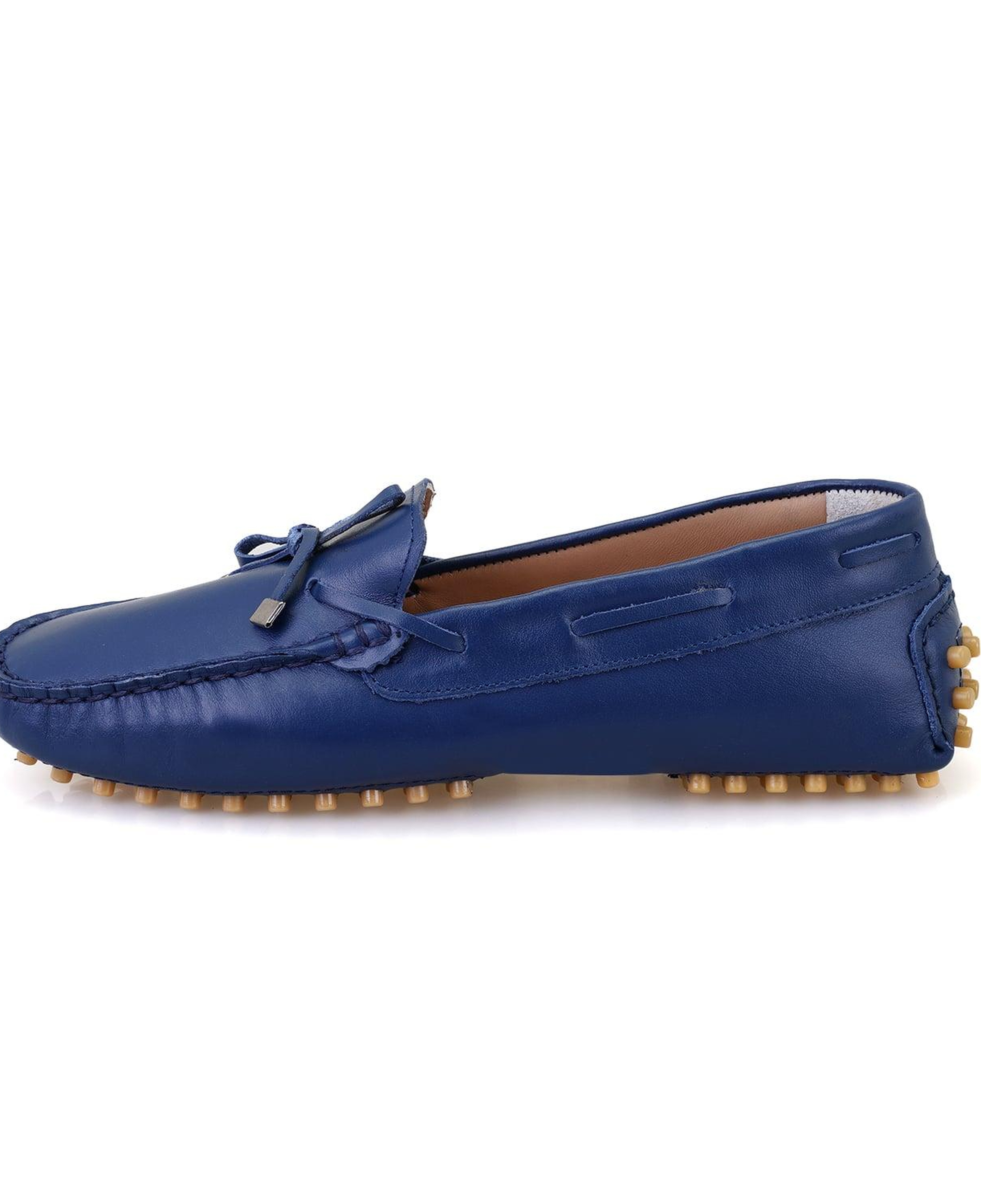 Kadın Mavi Deri Loafer