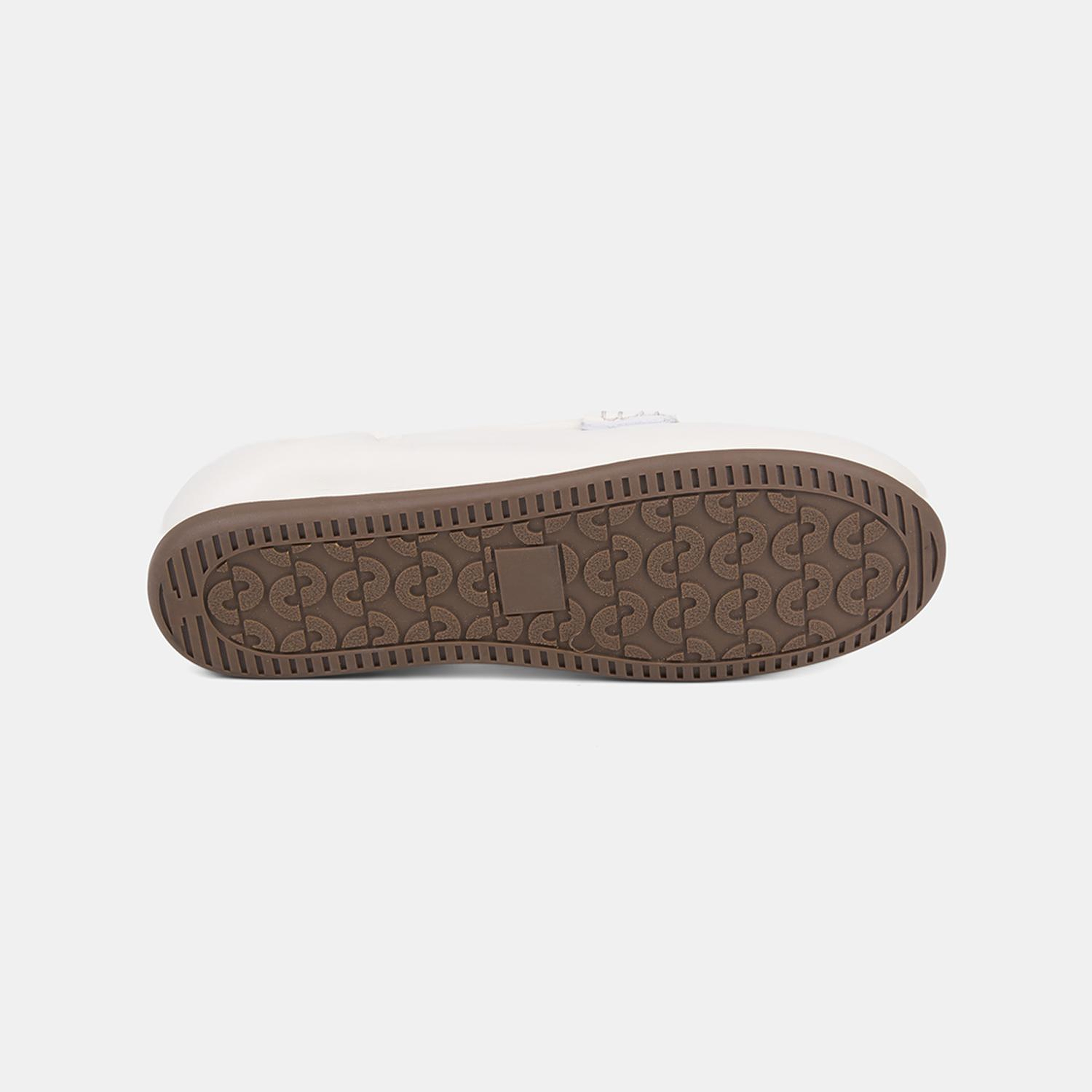 Kadın Beyaz Slip-On Deri Loafer