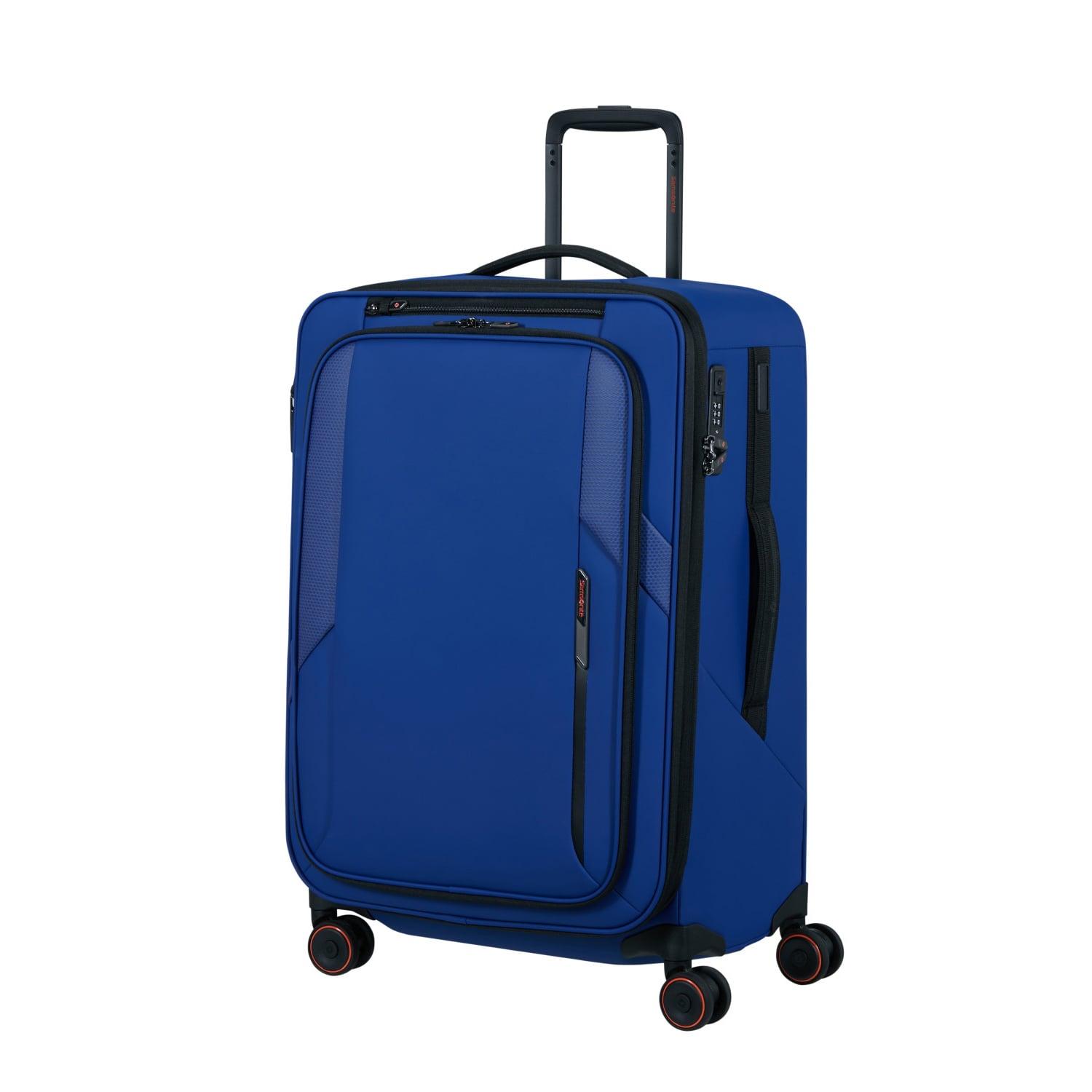 Samsonite Glazed - Spinner Mavi 67/24 Körüklü Orta Boy Valiz