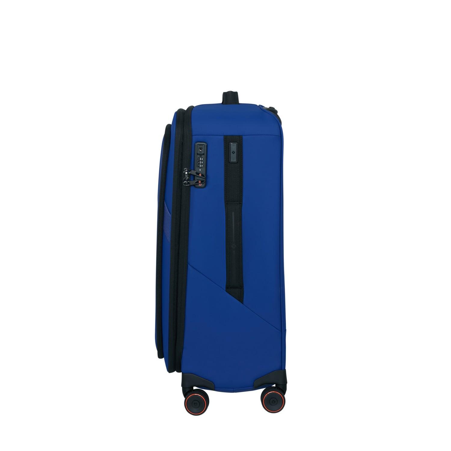 Samsonite Glazed - Spinner Mavi 67/24 Körüklü Orta Boy Valiz