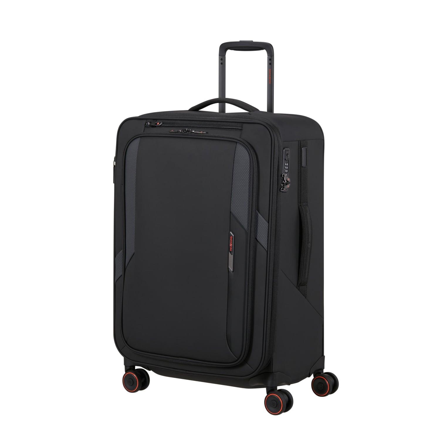 Samsonite Glazed - Spinner Siyah 67/24 Körüklü Orta Boy Valiz