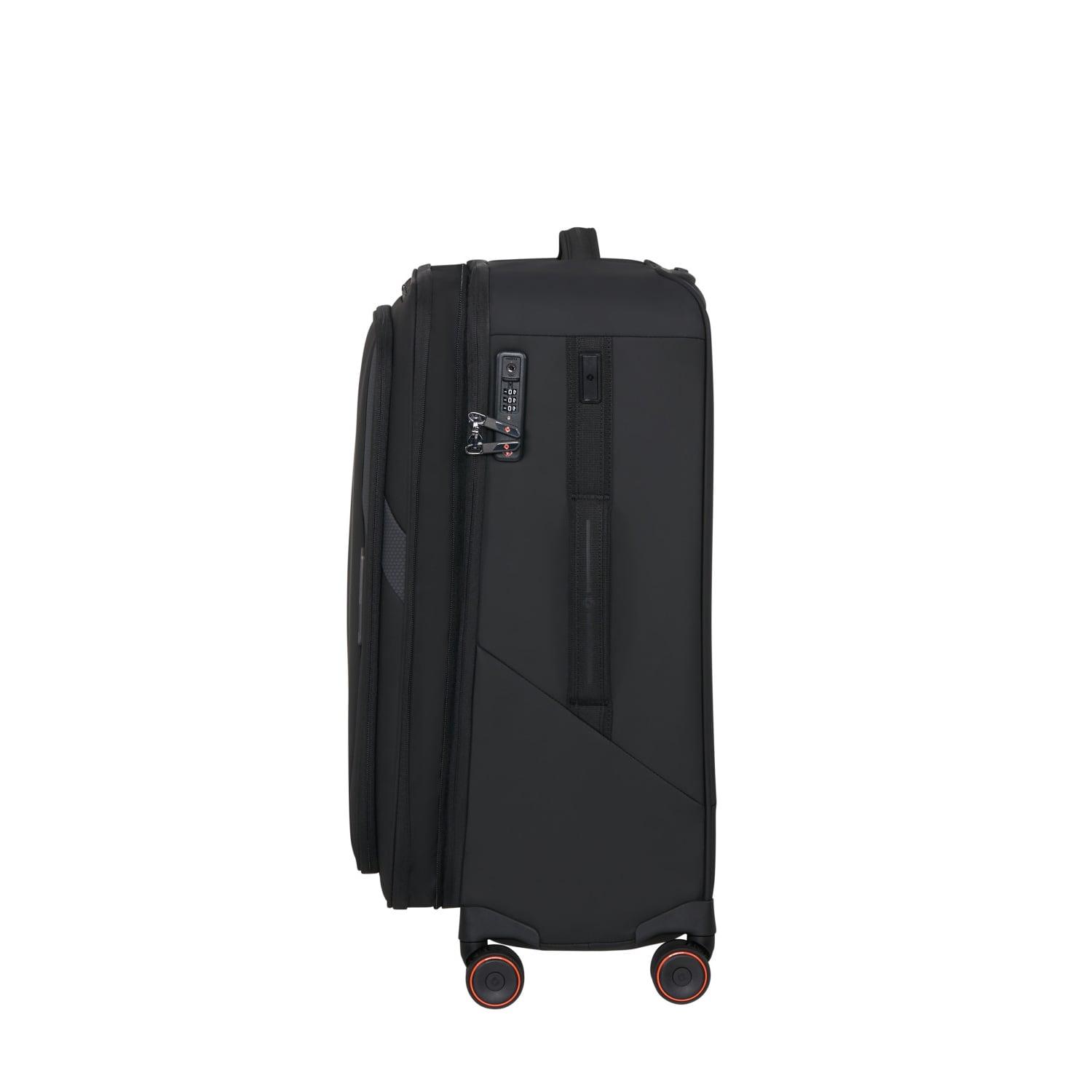 Samsonite Glazed - Spinner Siyah 67/24 Körüklü Orta Boy Valiz