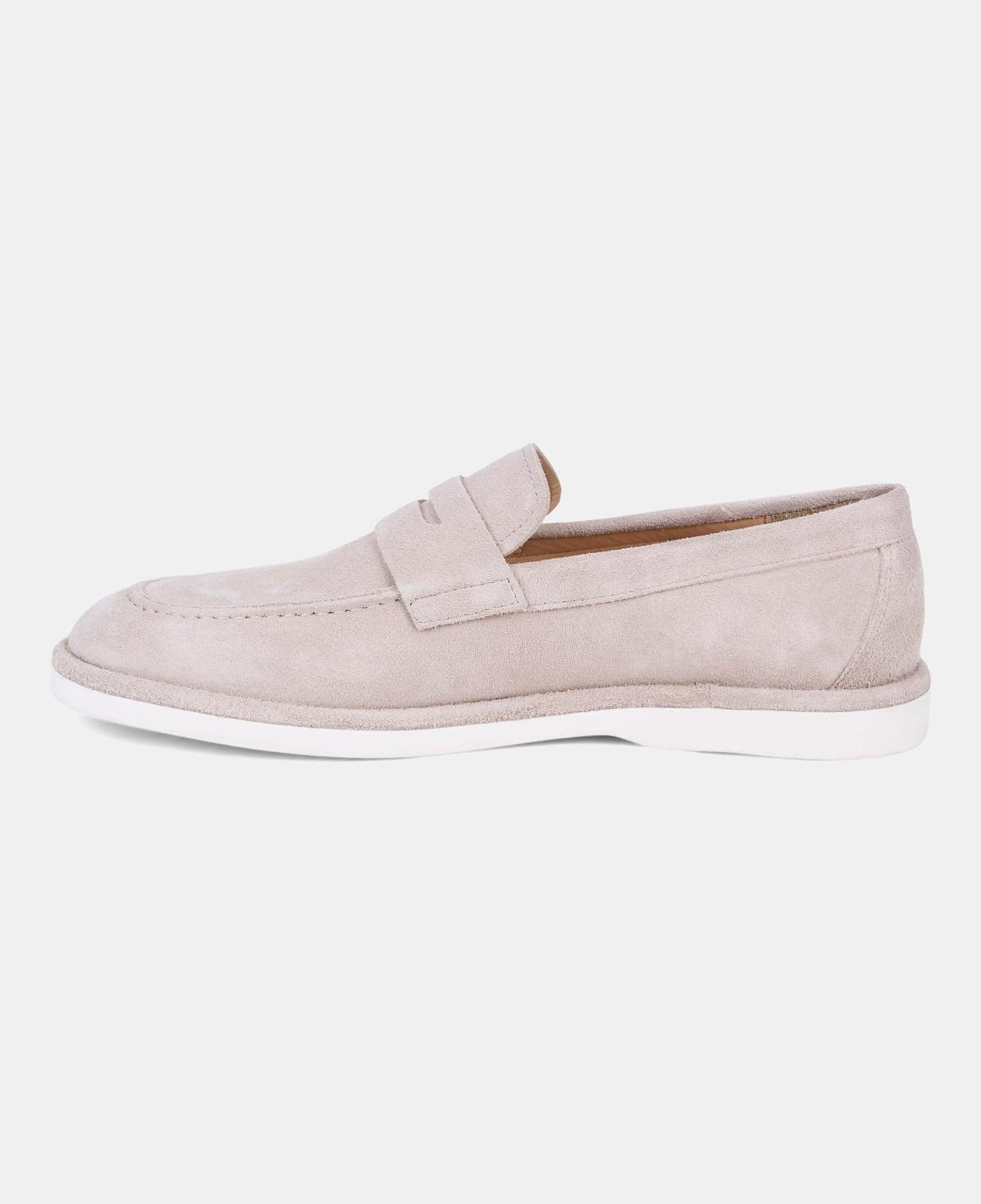 Erkek Bej Günlük Klasik Süet Loafer