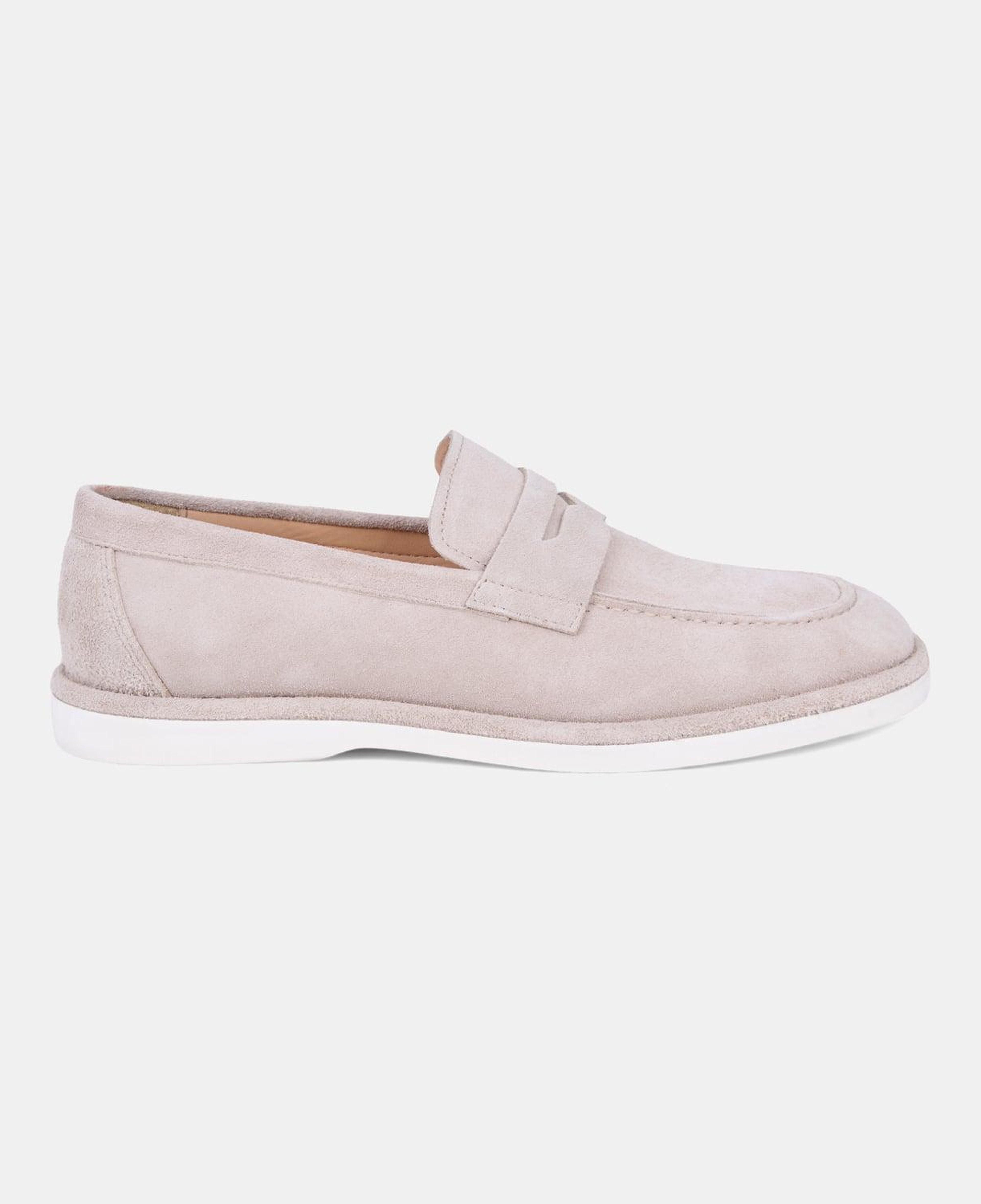 Erkek Bej Günlük Klasik Süet Loafer