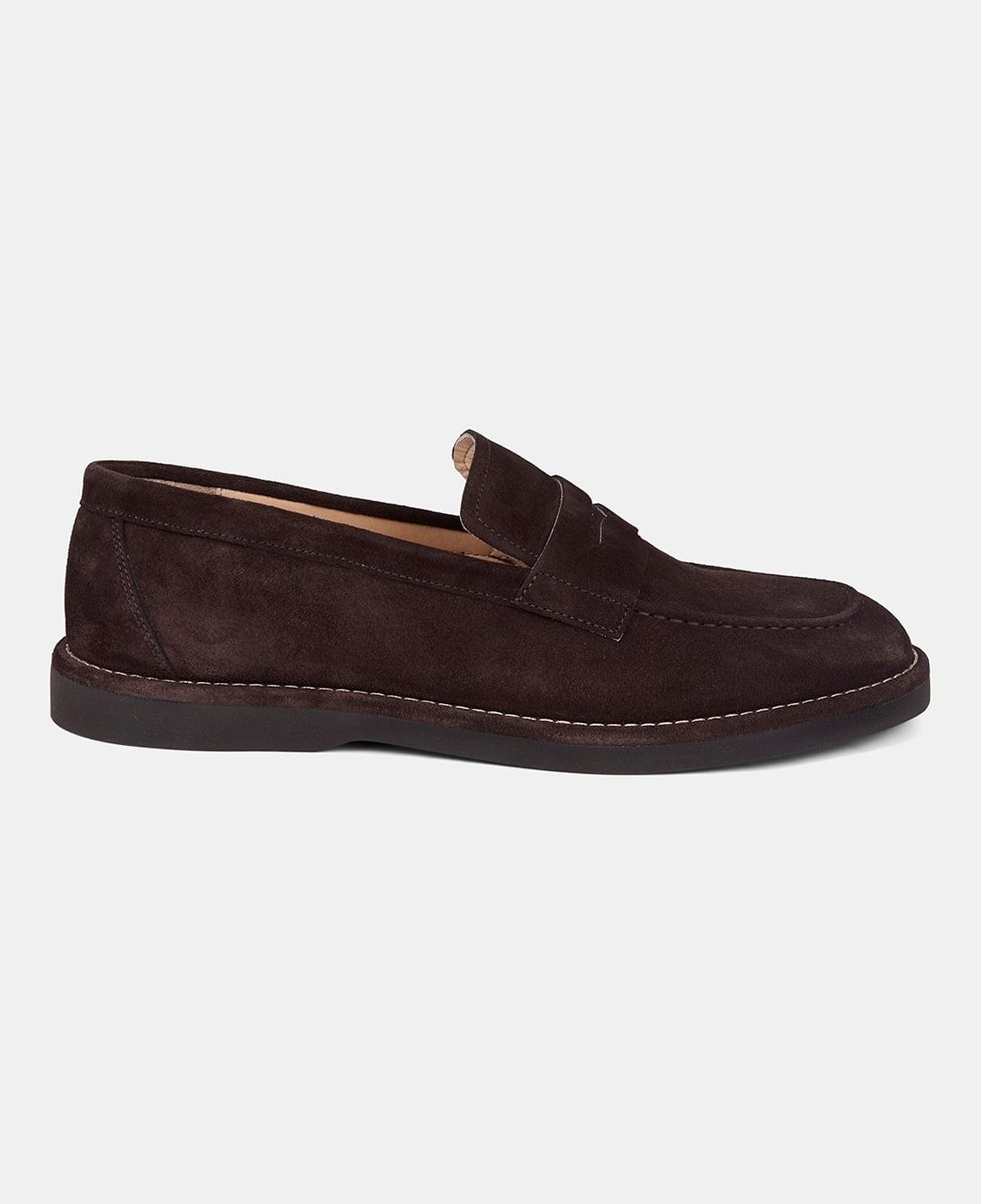 Erkek Acı Kahve Günlük Klasik Süet Loafer