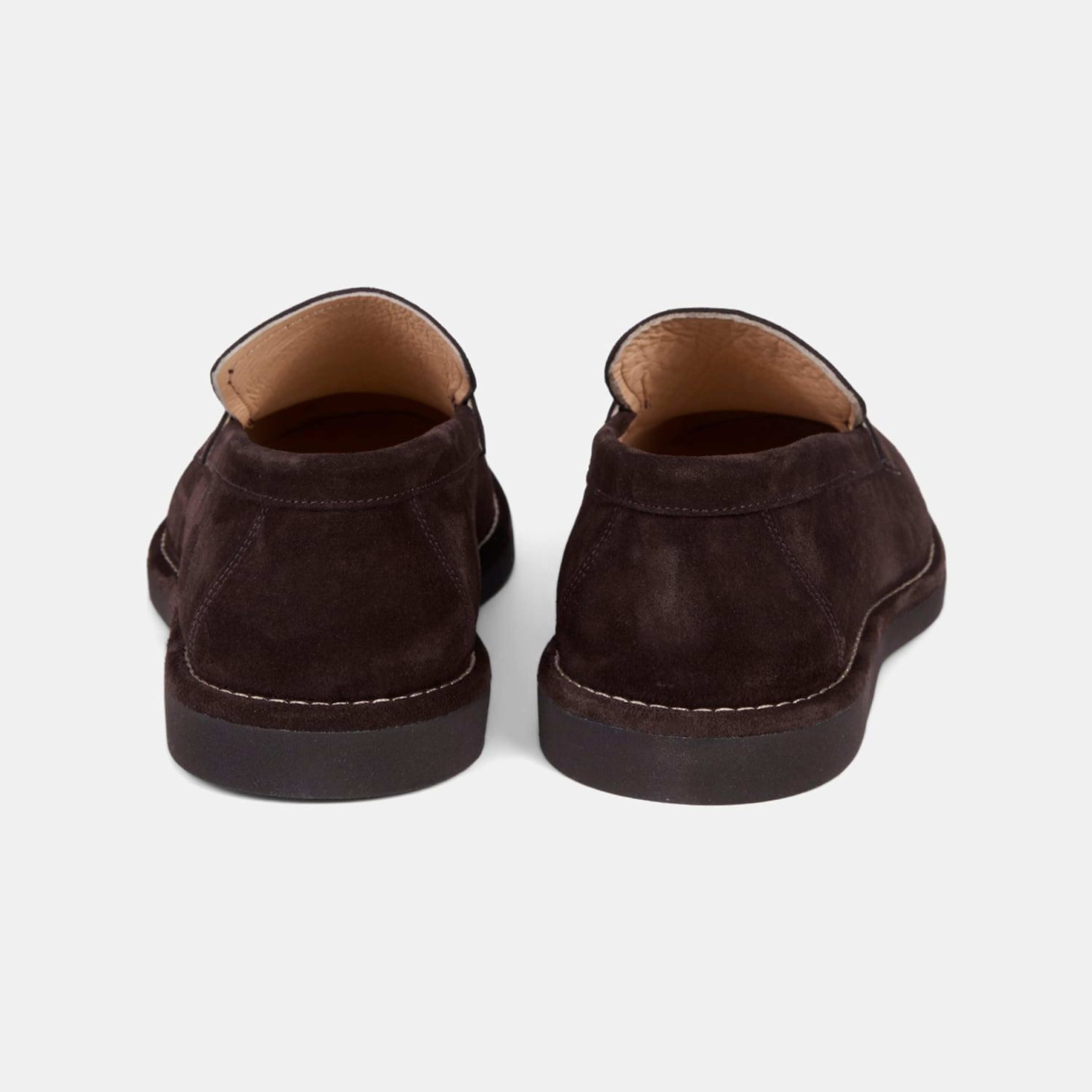 Erkek Acı Kahve Günlük Klasik Süet Loafer