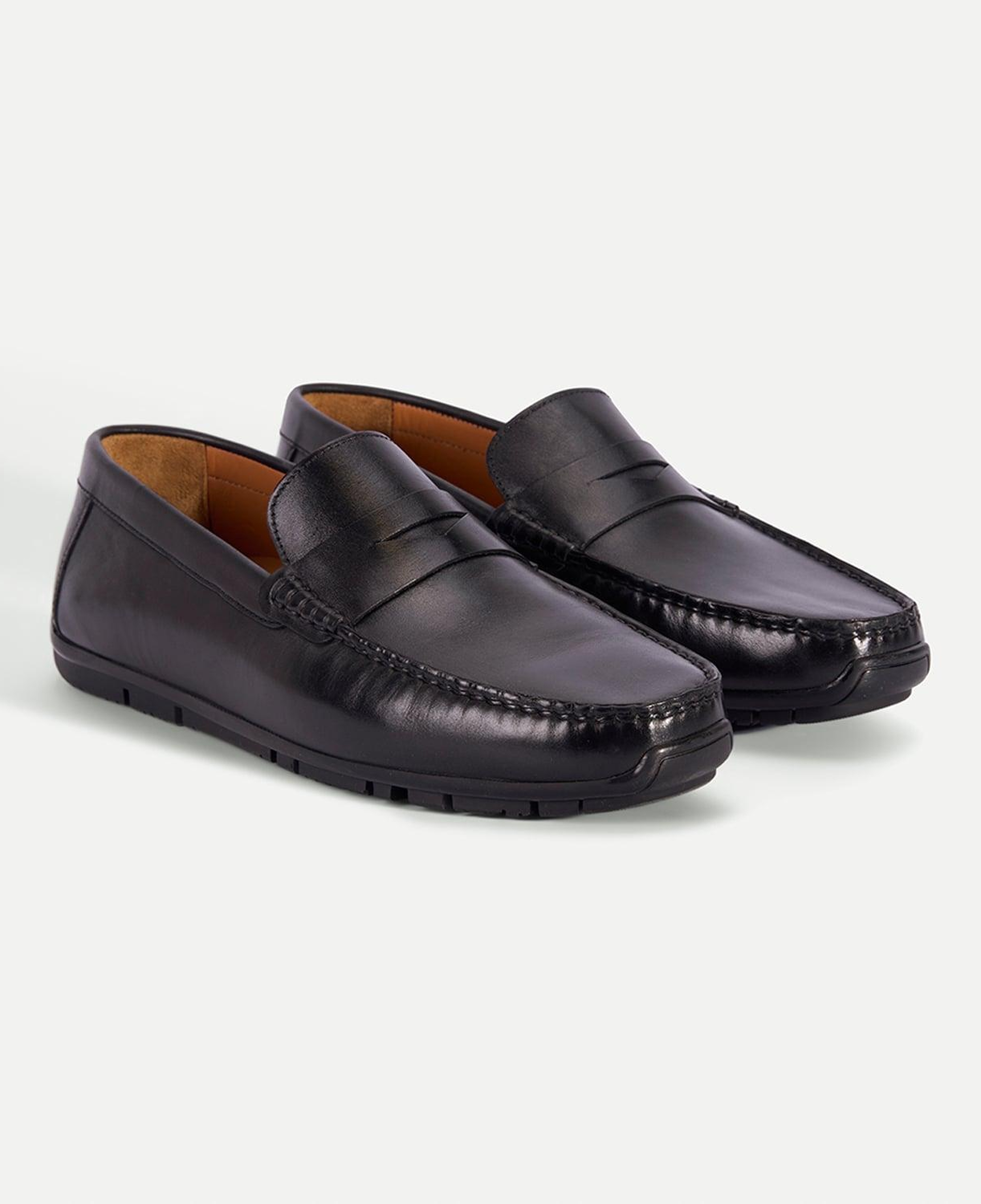 Erkek Siyah Günlük Deri Loafer