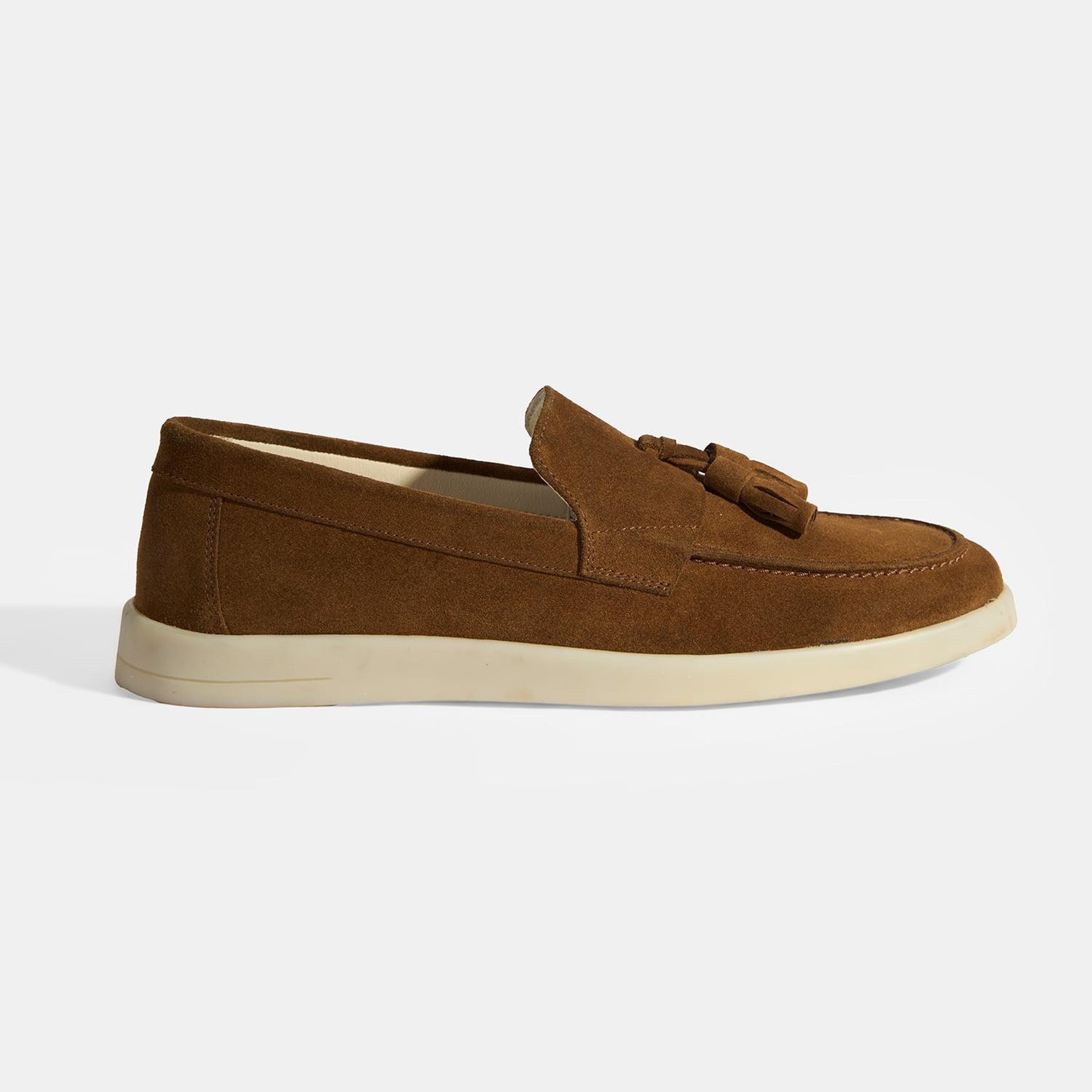 Kahve Erkek Süet Püsküllü Loafer