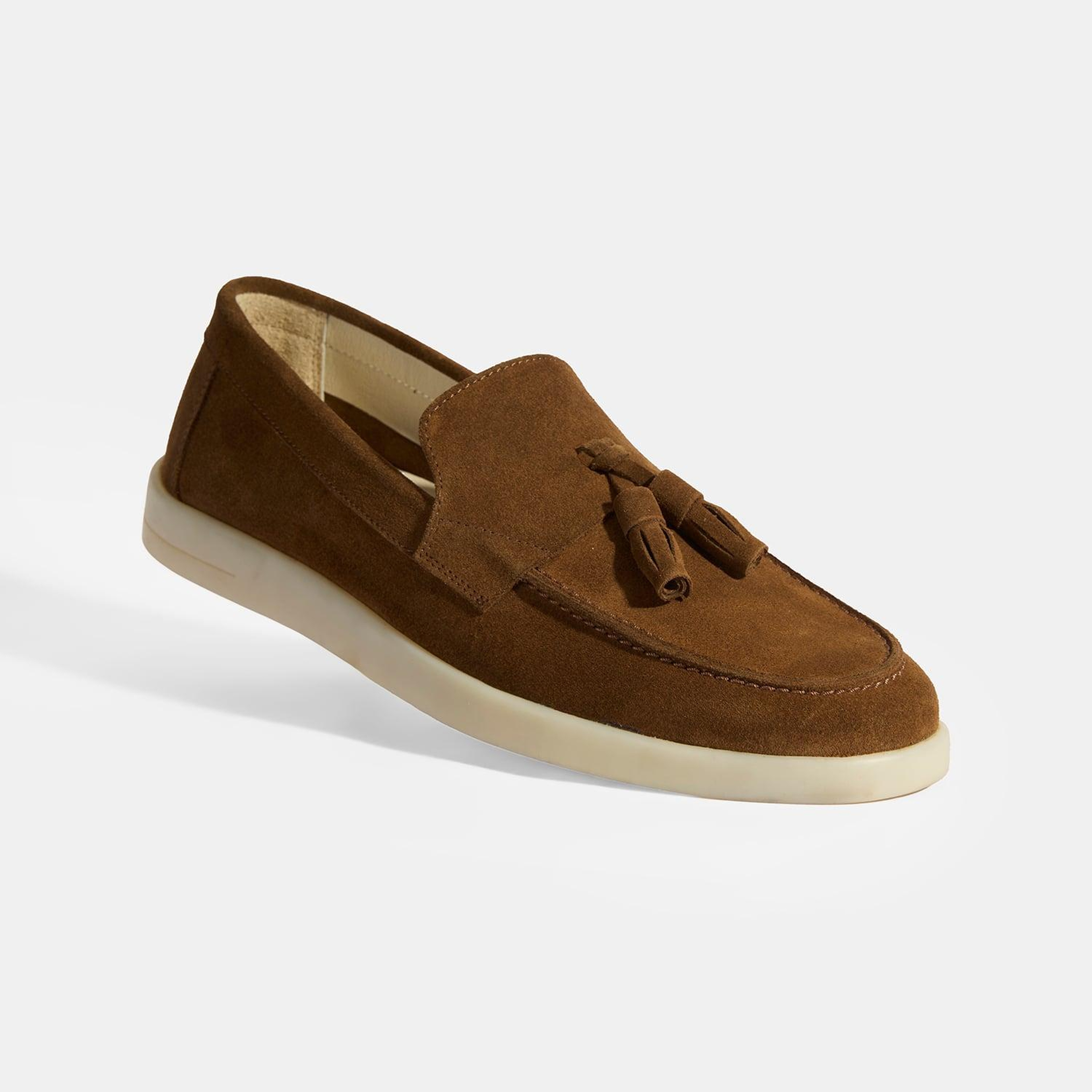 Kahve Erkek Süet Püsküllü Loafer