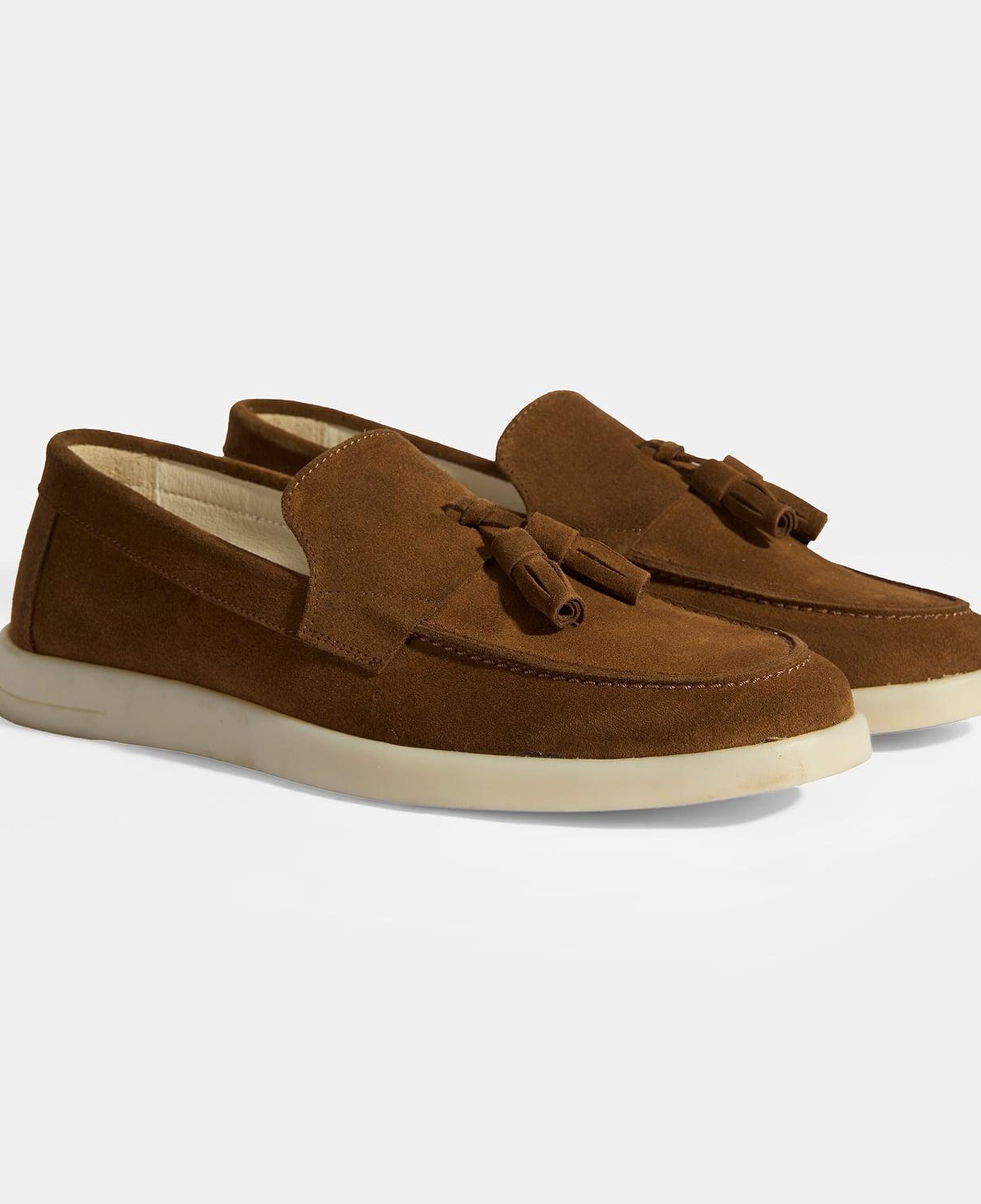 Kahve Erkek Süet Püsküllü Loafer