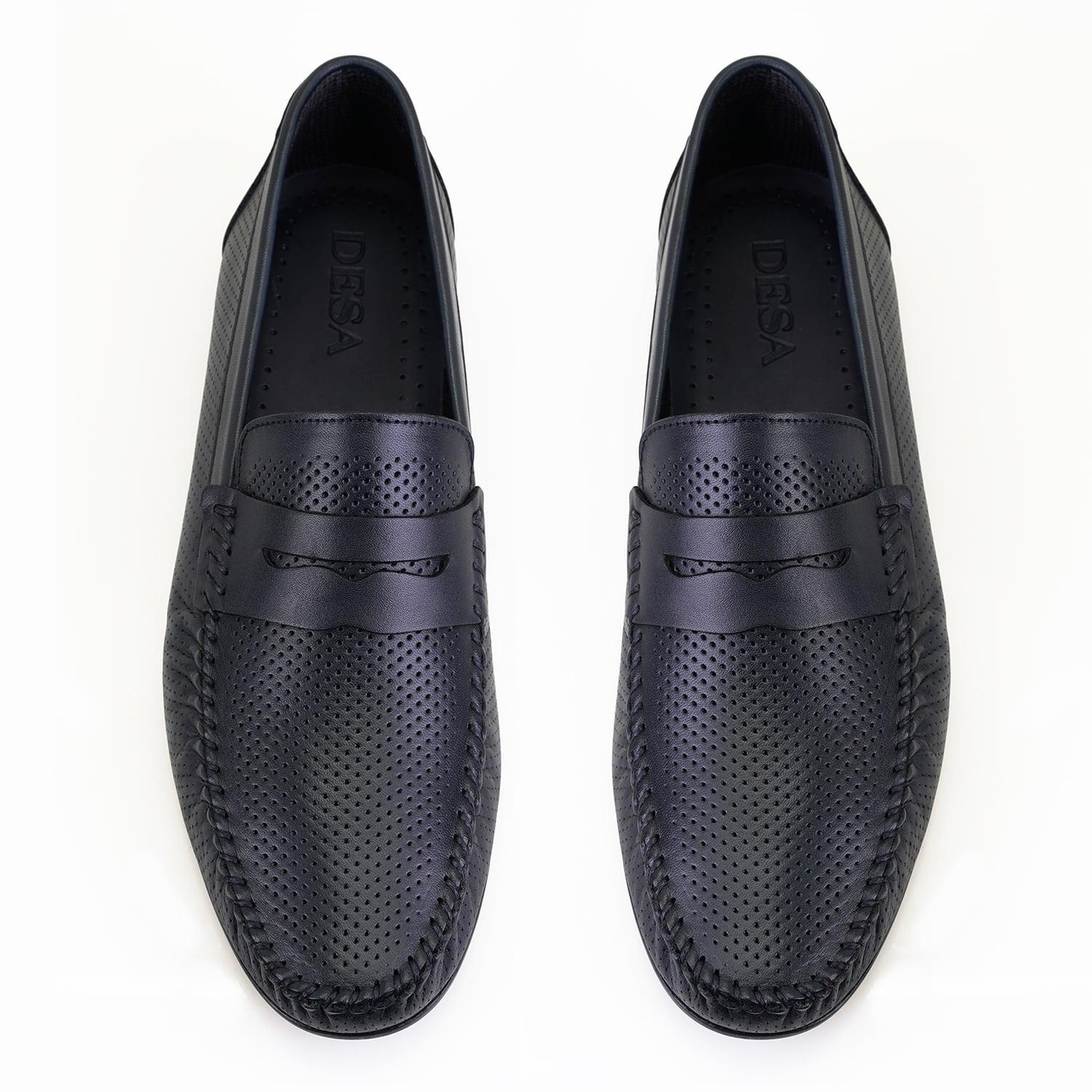 Daniel Lacivert Erkek Deri Loafer