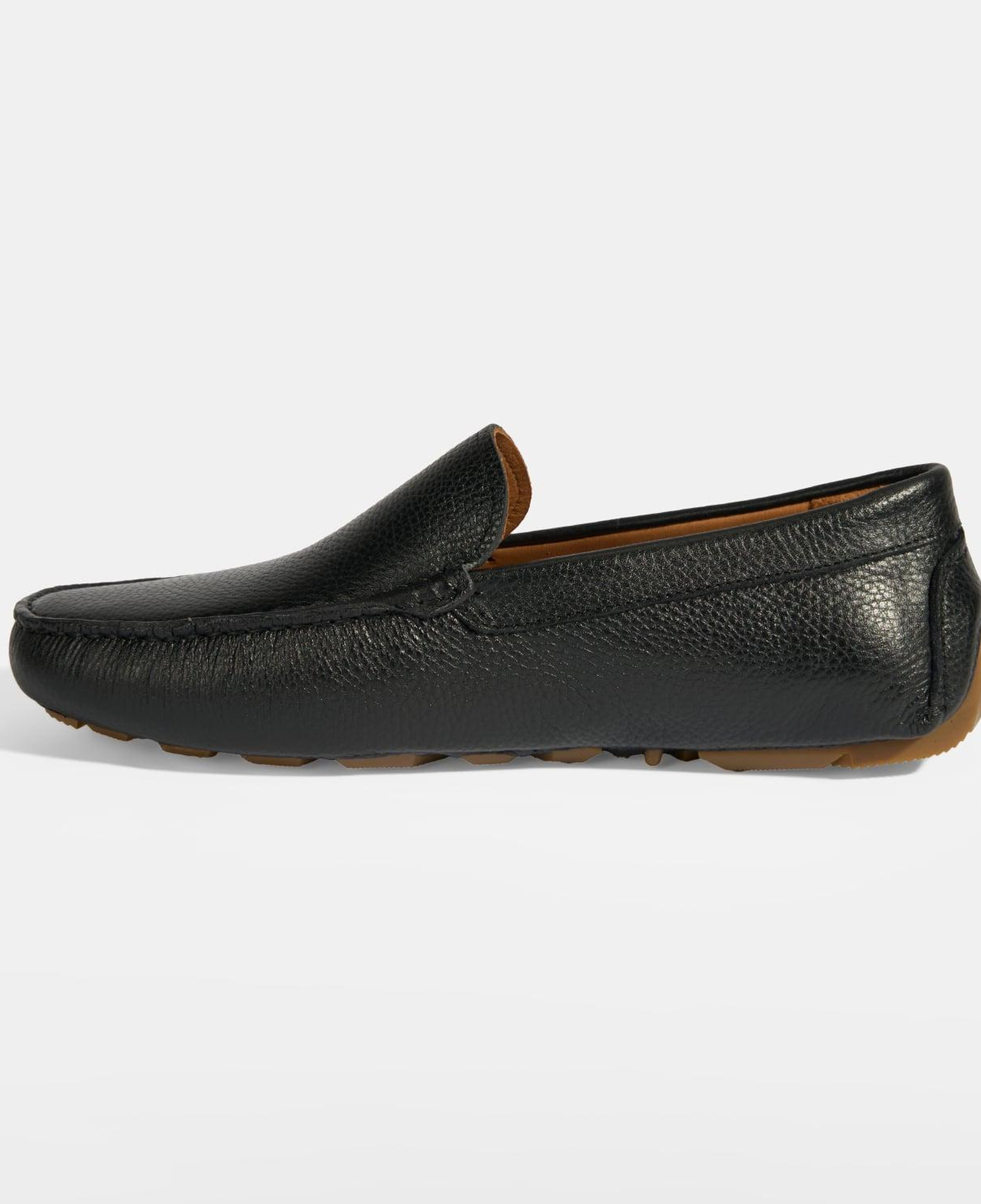 Erkek Siyah Slip-On Deri Loafer