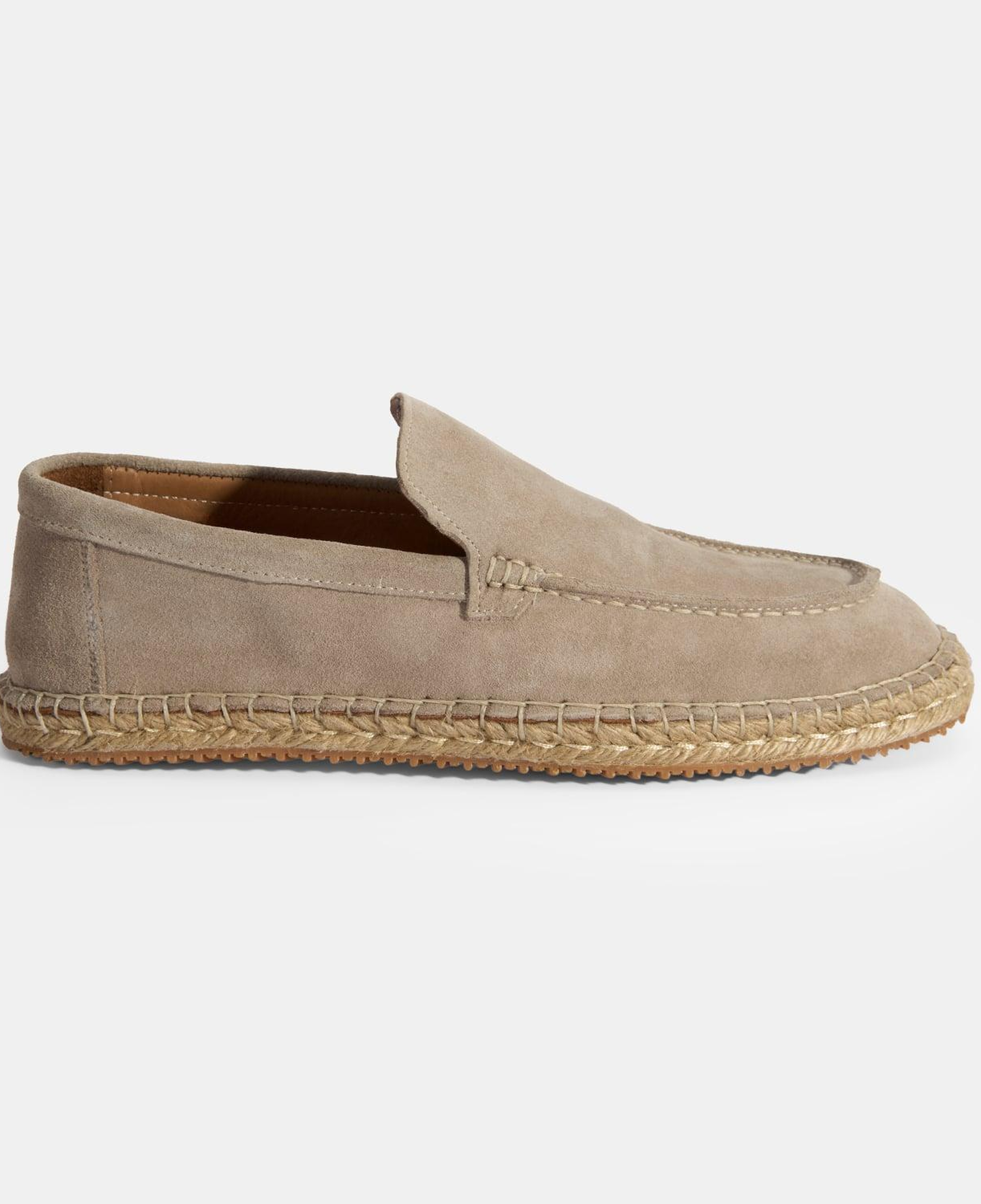 Erkek Bej Slip-On Süet Espadril