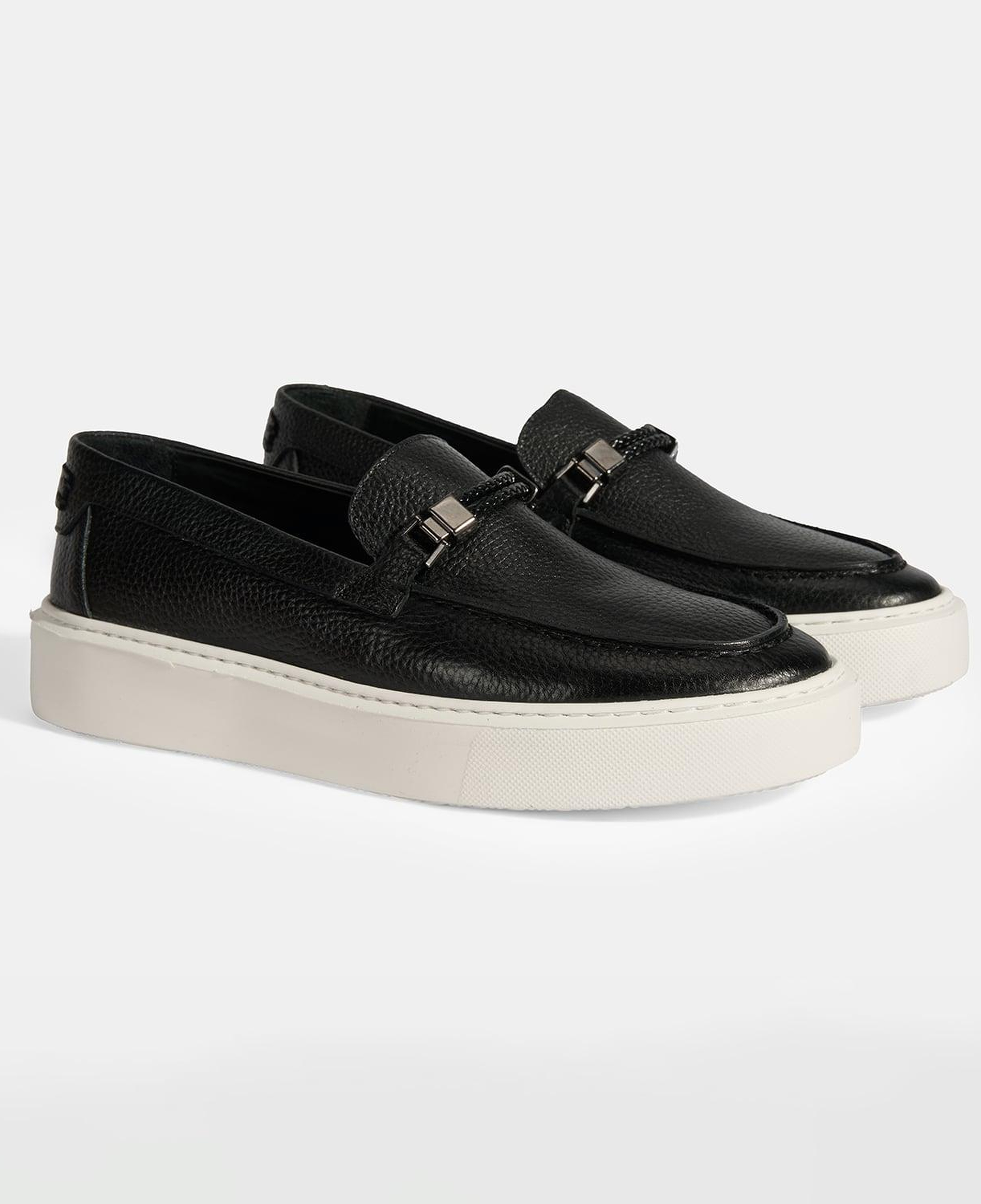 Liverty Siyah Erkek Deri Tokalı Loafer