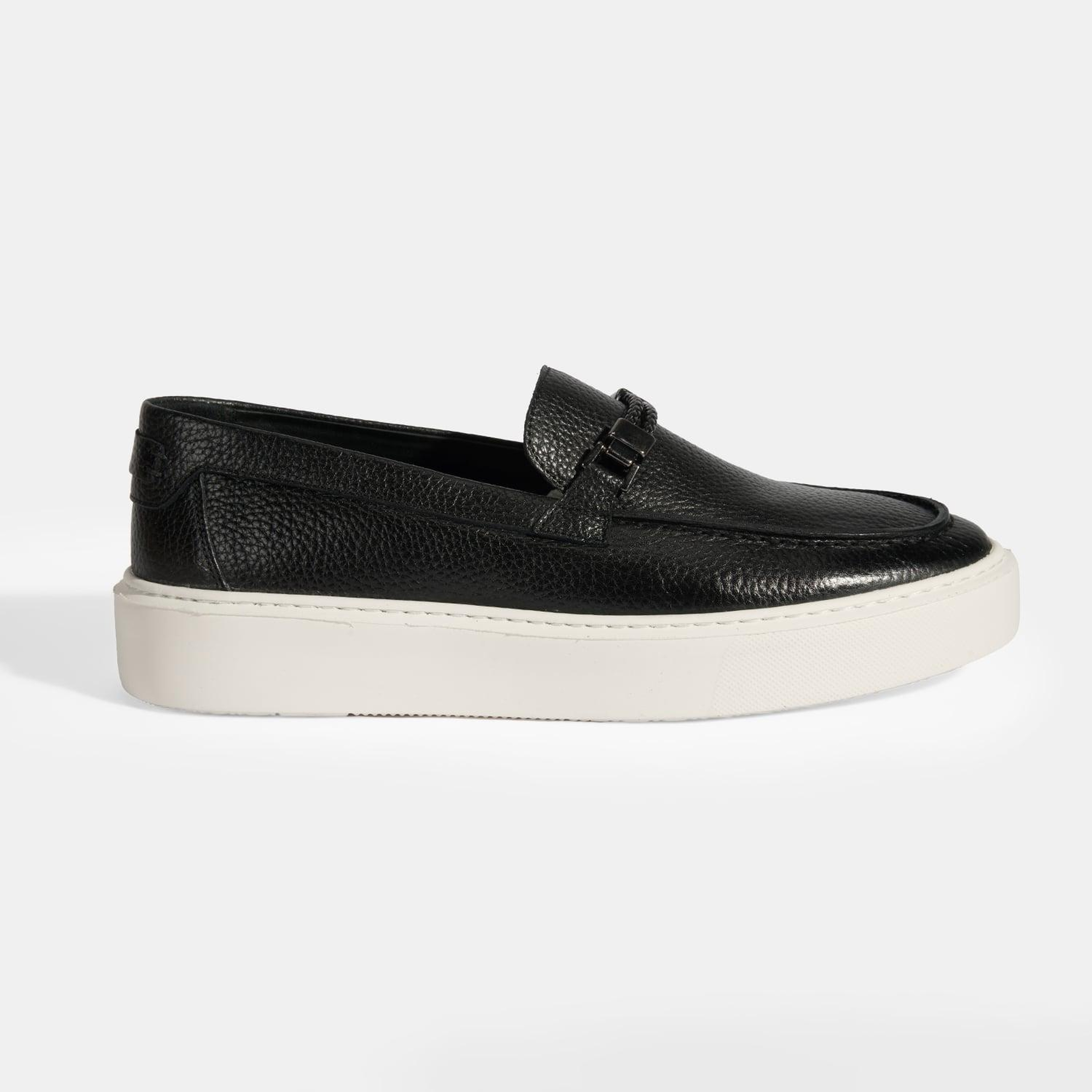 Liverty Siyah Erkek Deri Tokalı Loafer