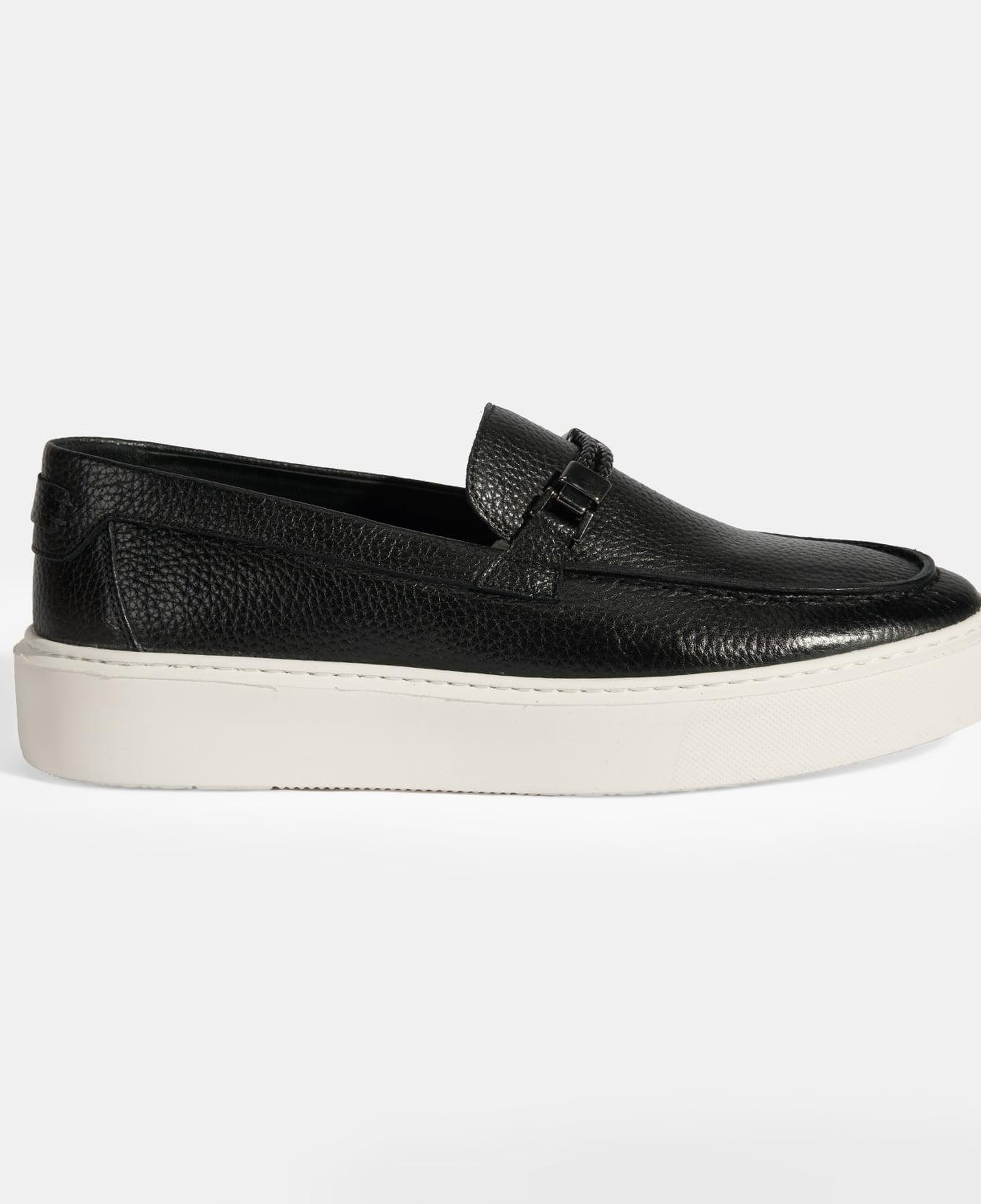 Liverty Siyah Erkek Deri Tokalı Loafer