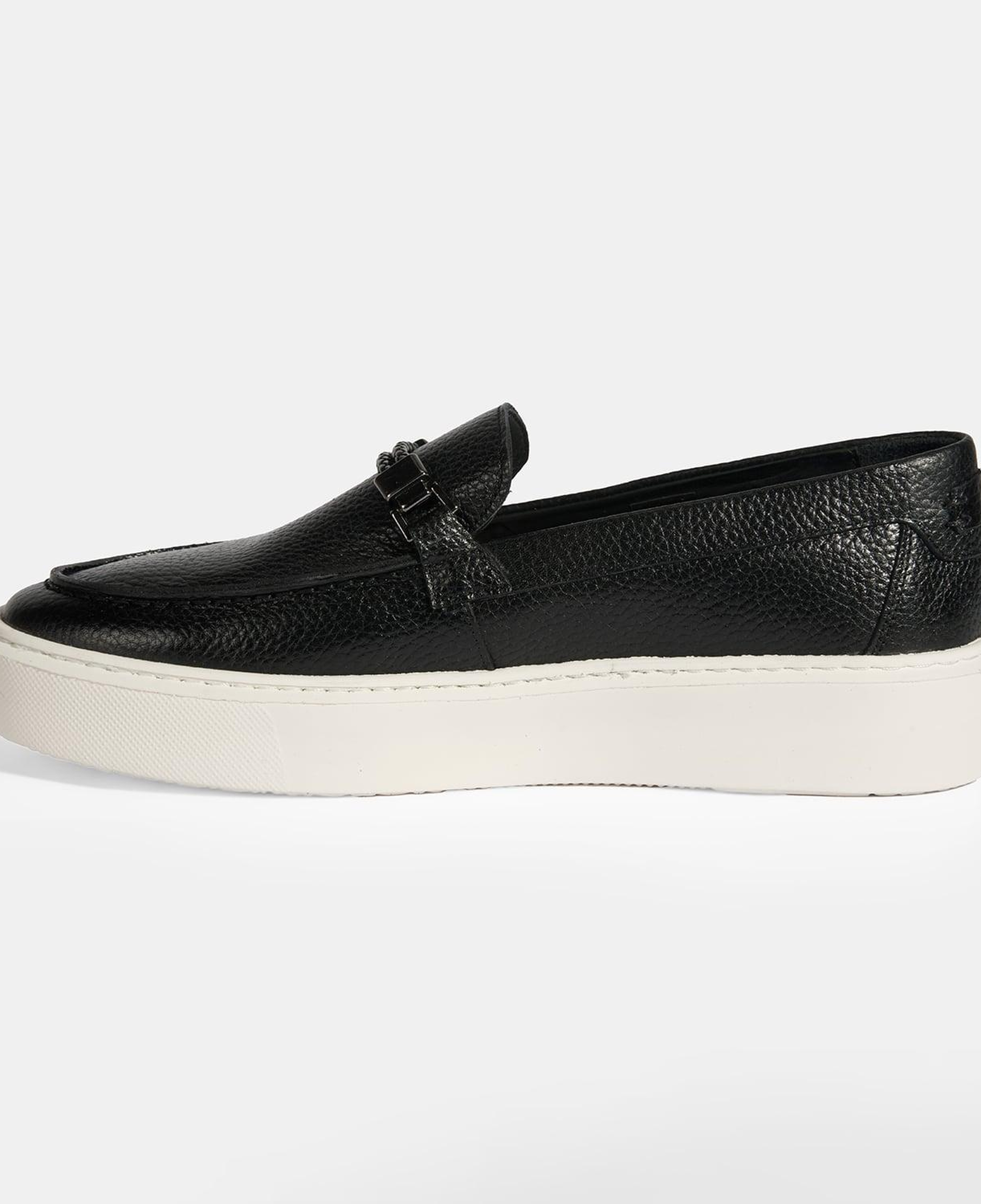 Liverty Siyah Erkek Deri Tokalı Loafer