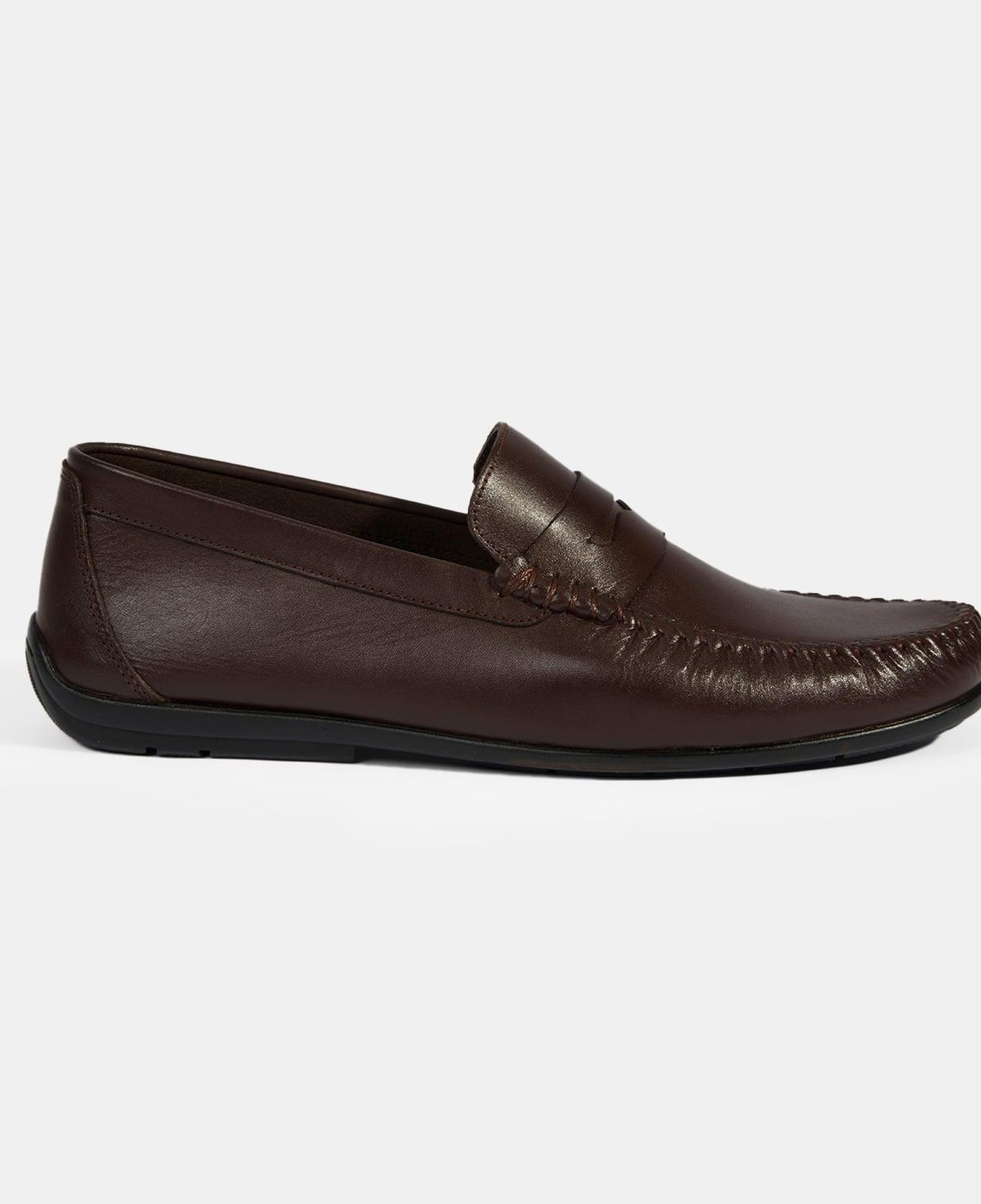 Jovian Kahve Erkek Deri Slip-On Loafer