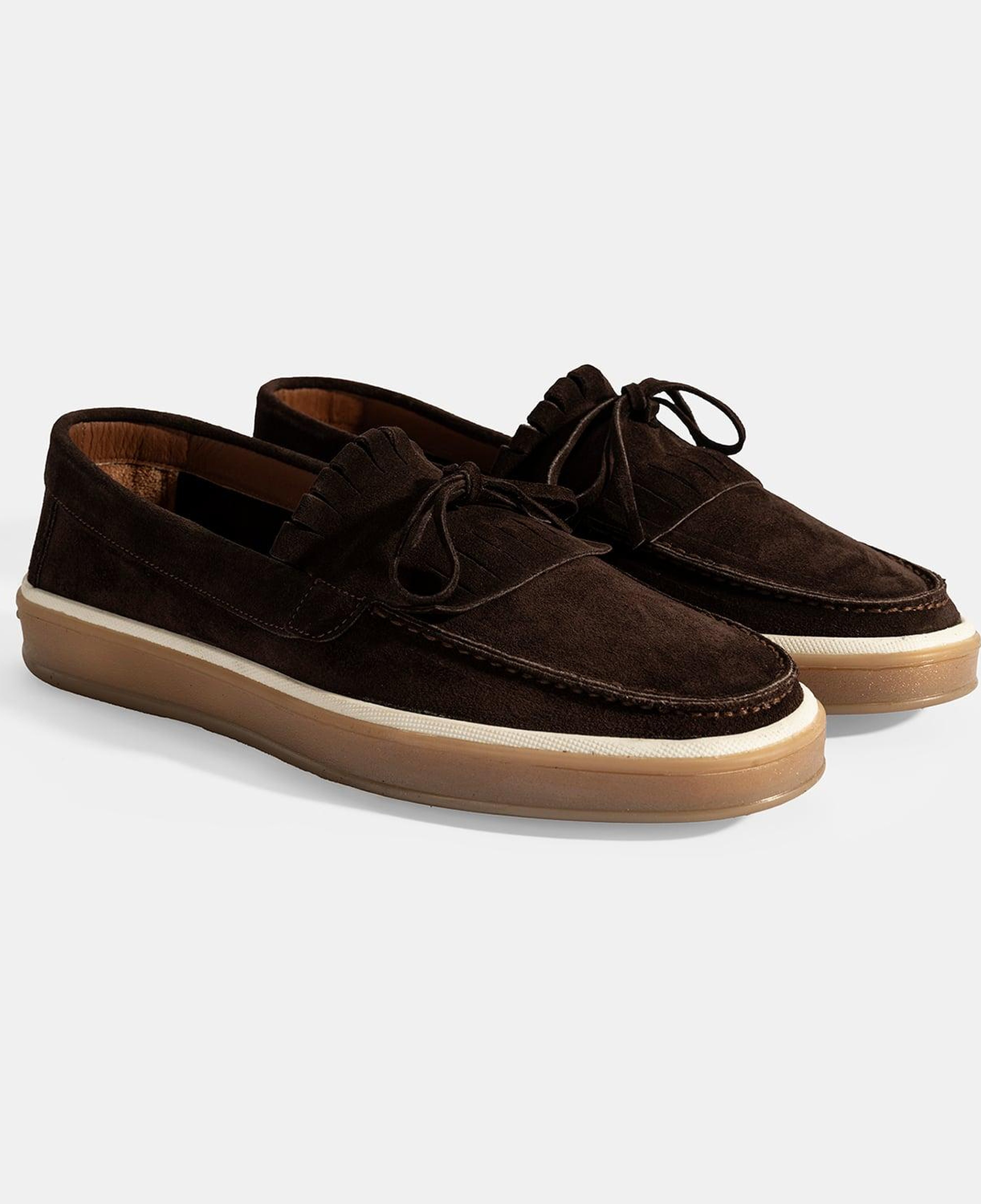 Erkek Kahve Süet Püsküllü Loafer
