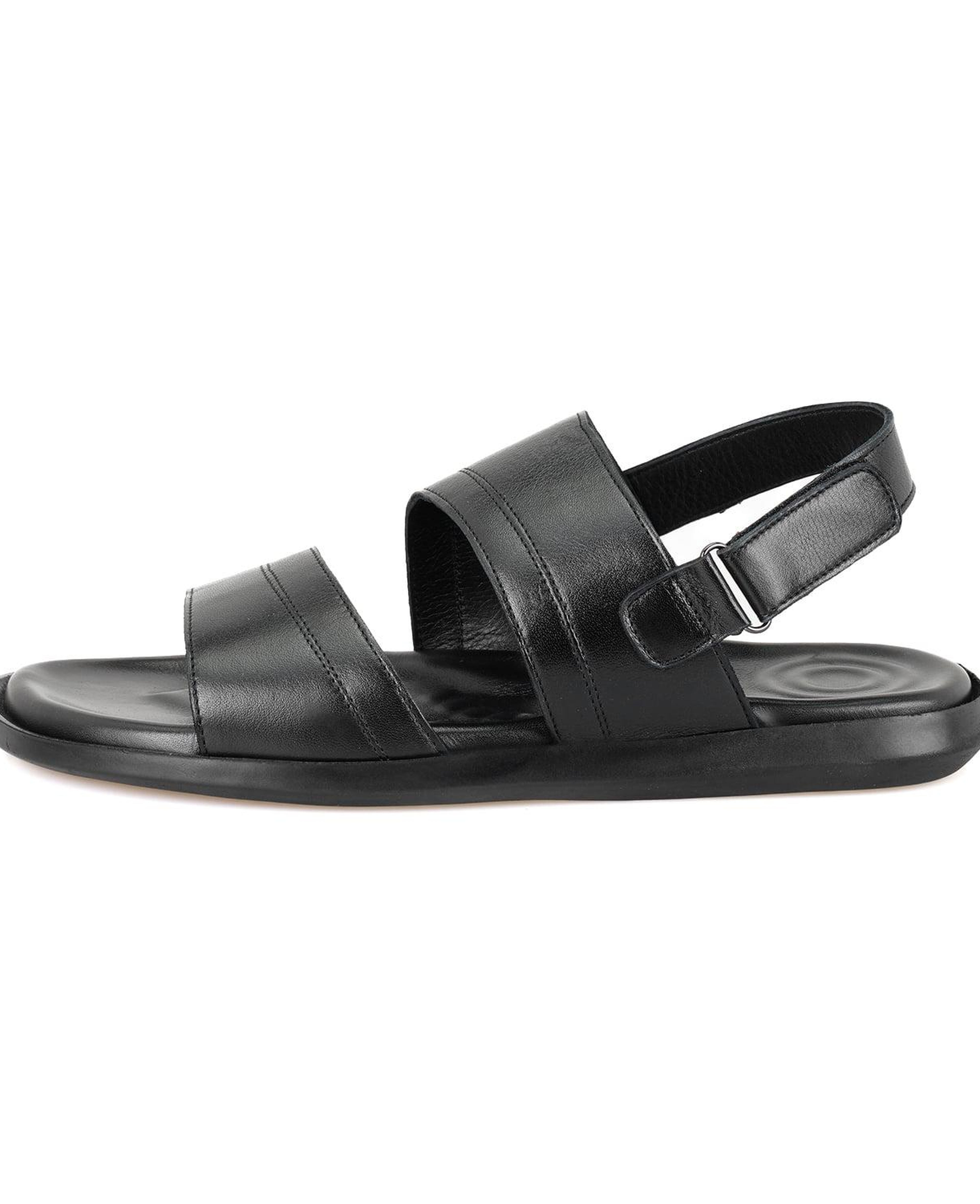 Jack Siyah Erkek Deri Sandalet
