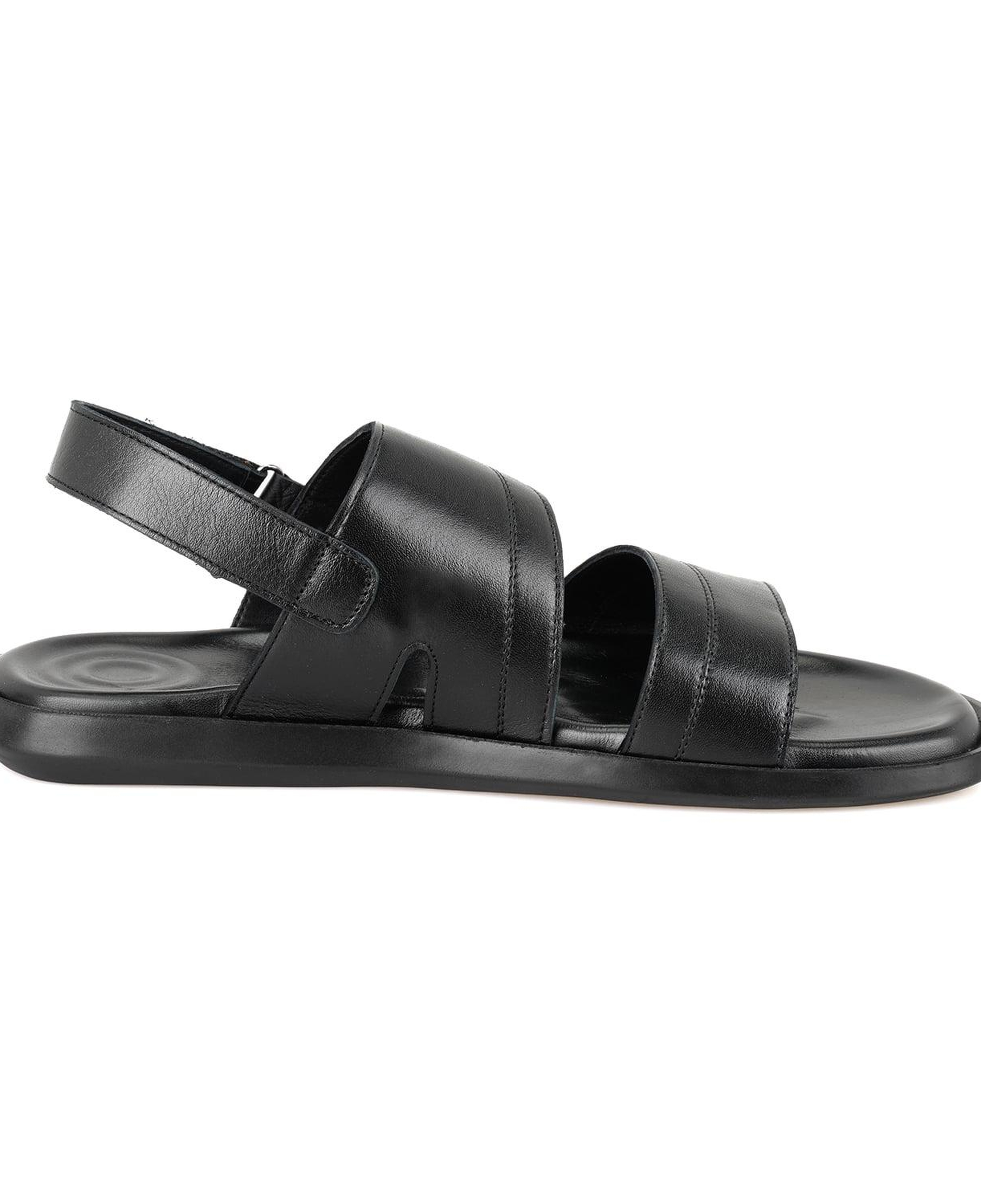 Jack Siyah Erkek Deri Sandalet