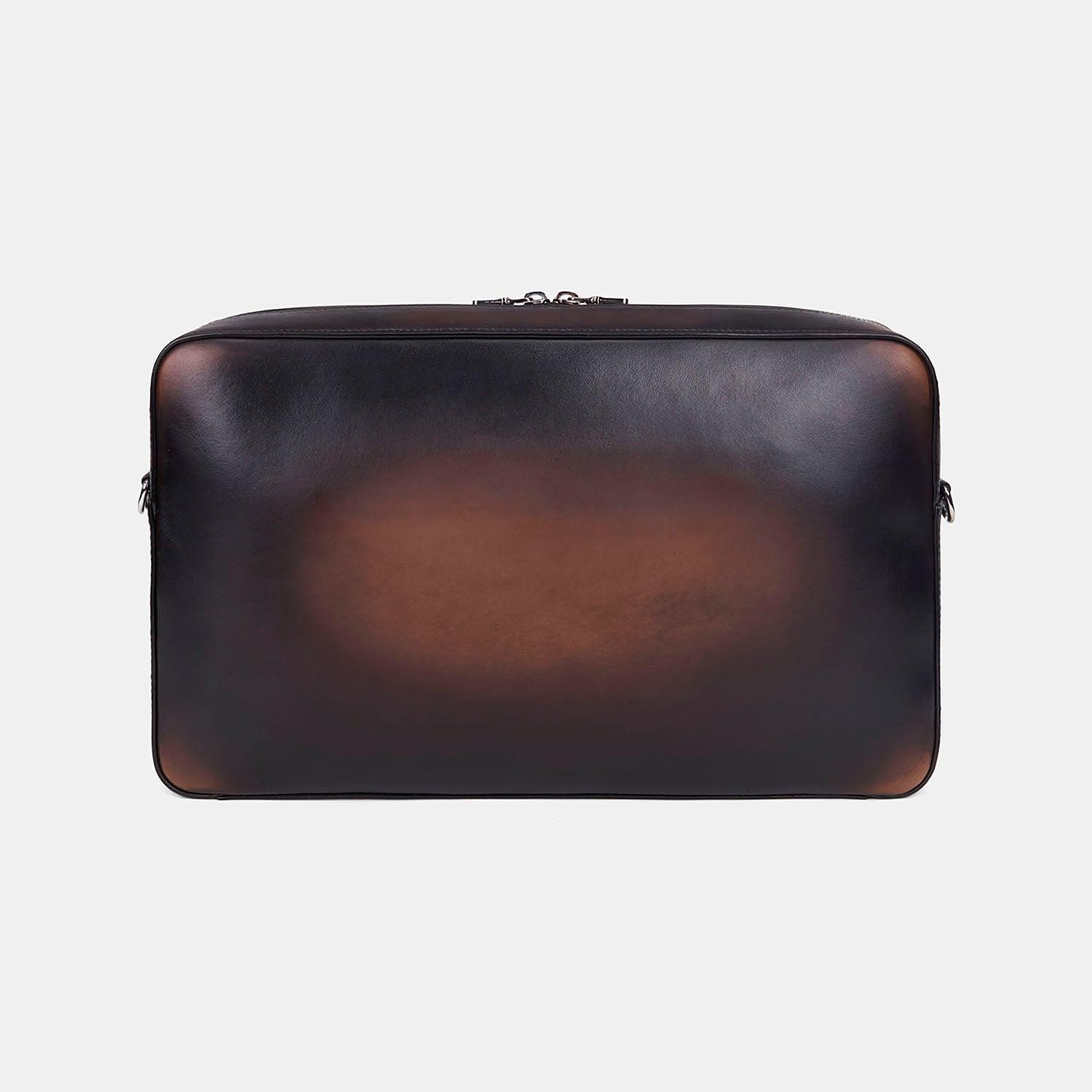 Erkek Kahve Deri Laptop Çantası