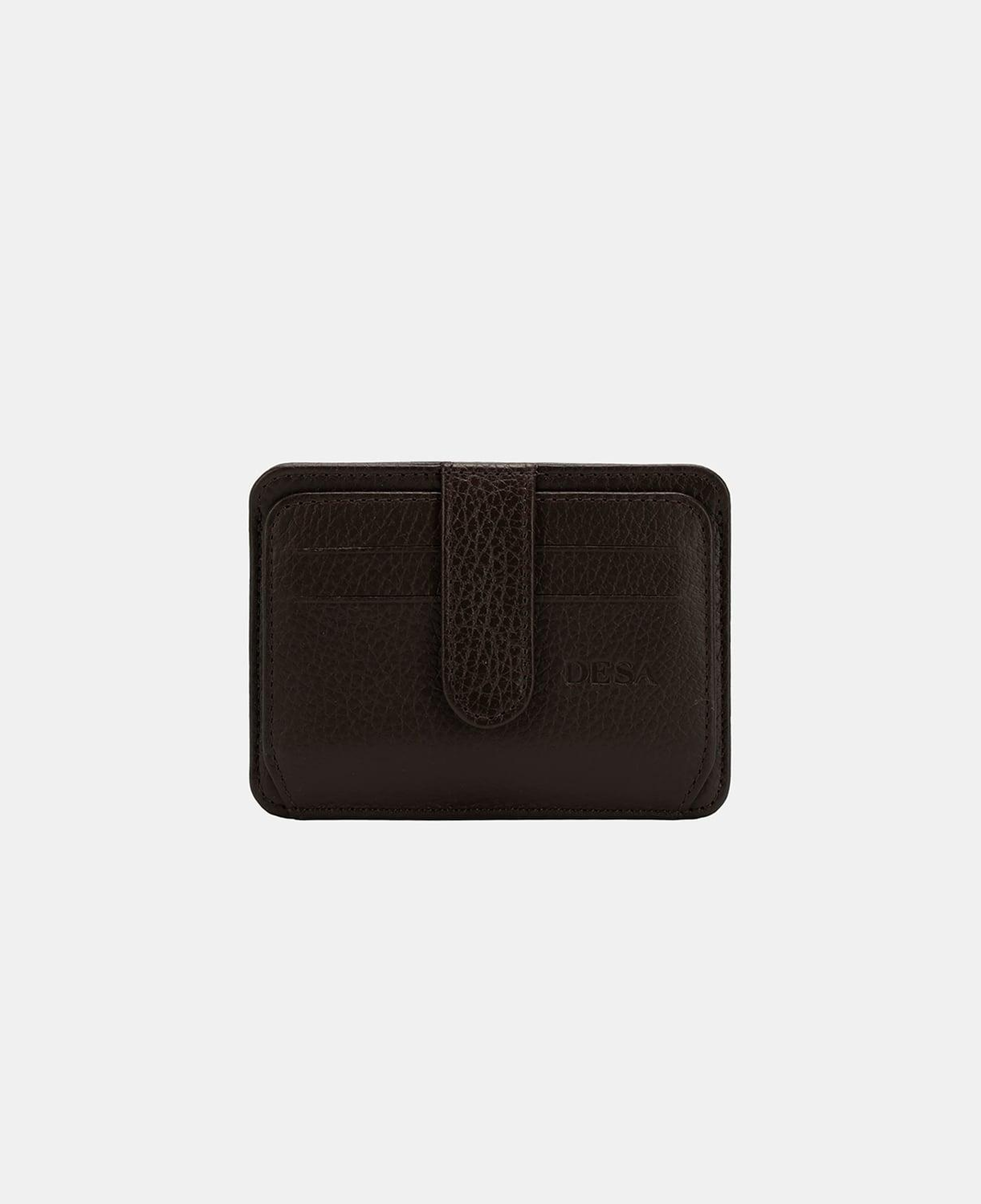 Kahve Unisex Deri Kartlık