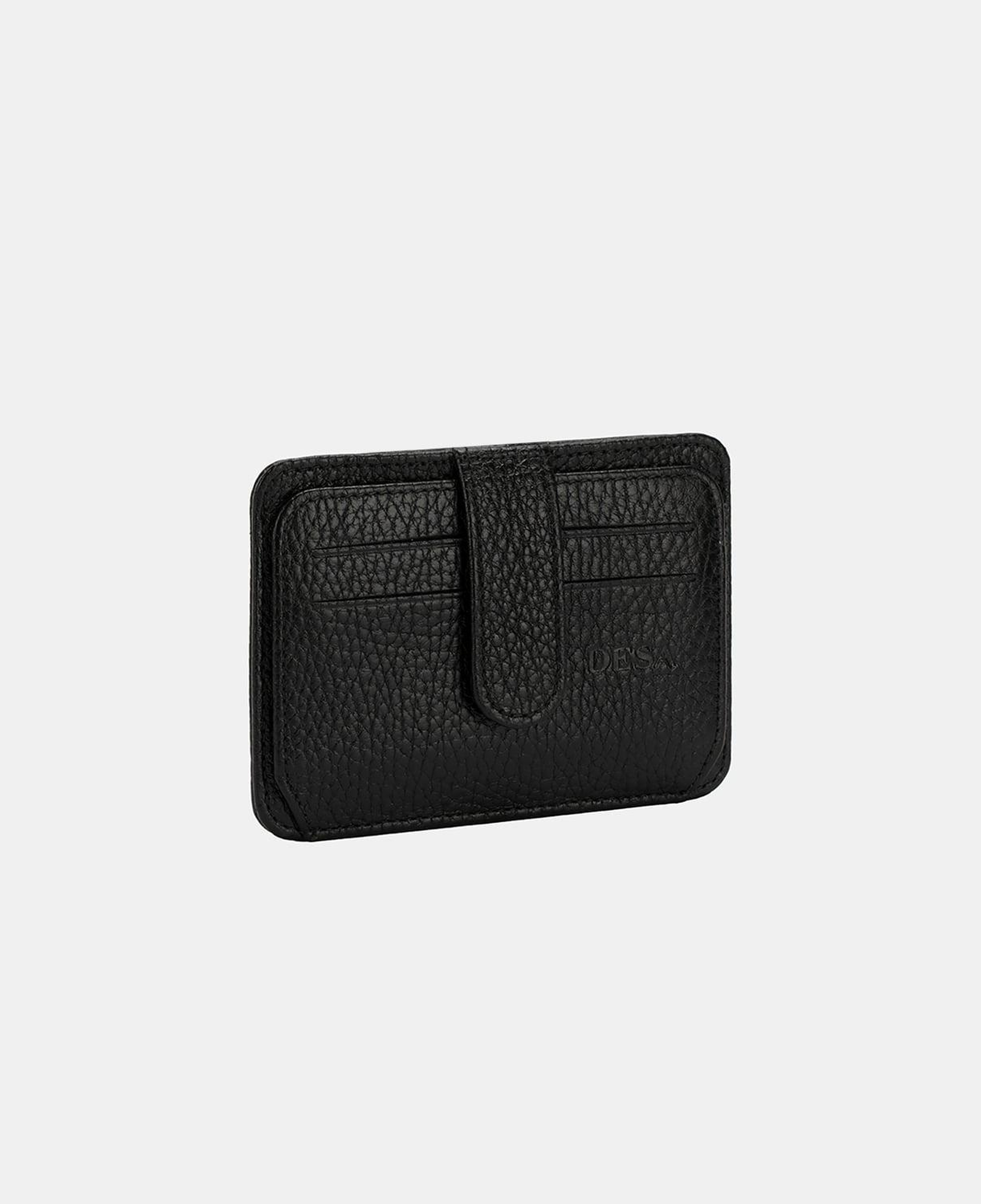 Siyah Unisex Deri Kartlık