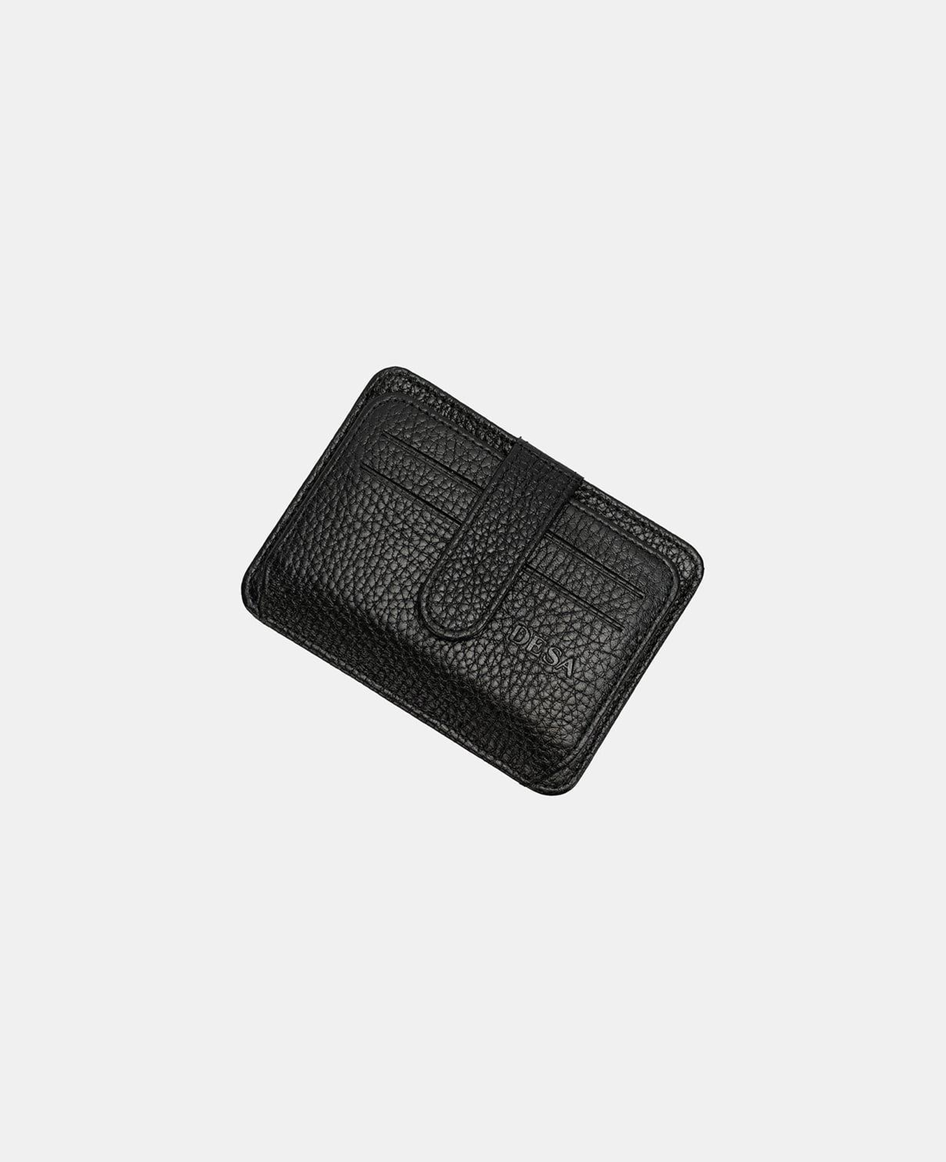 Siyah Unisex Deri Kartlık