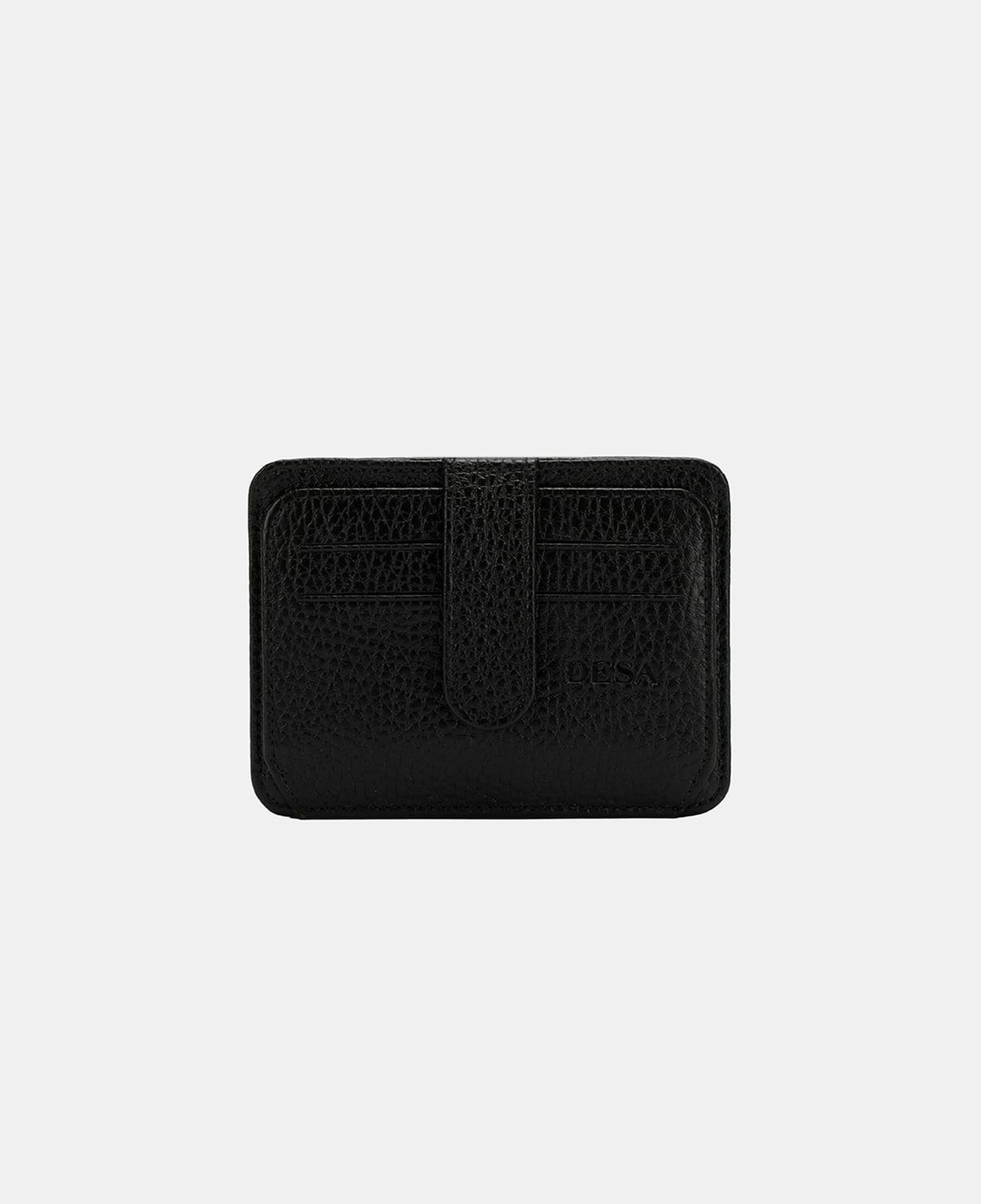 Siyah Unisex Deri Kartlık