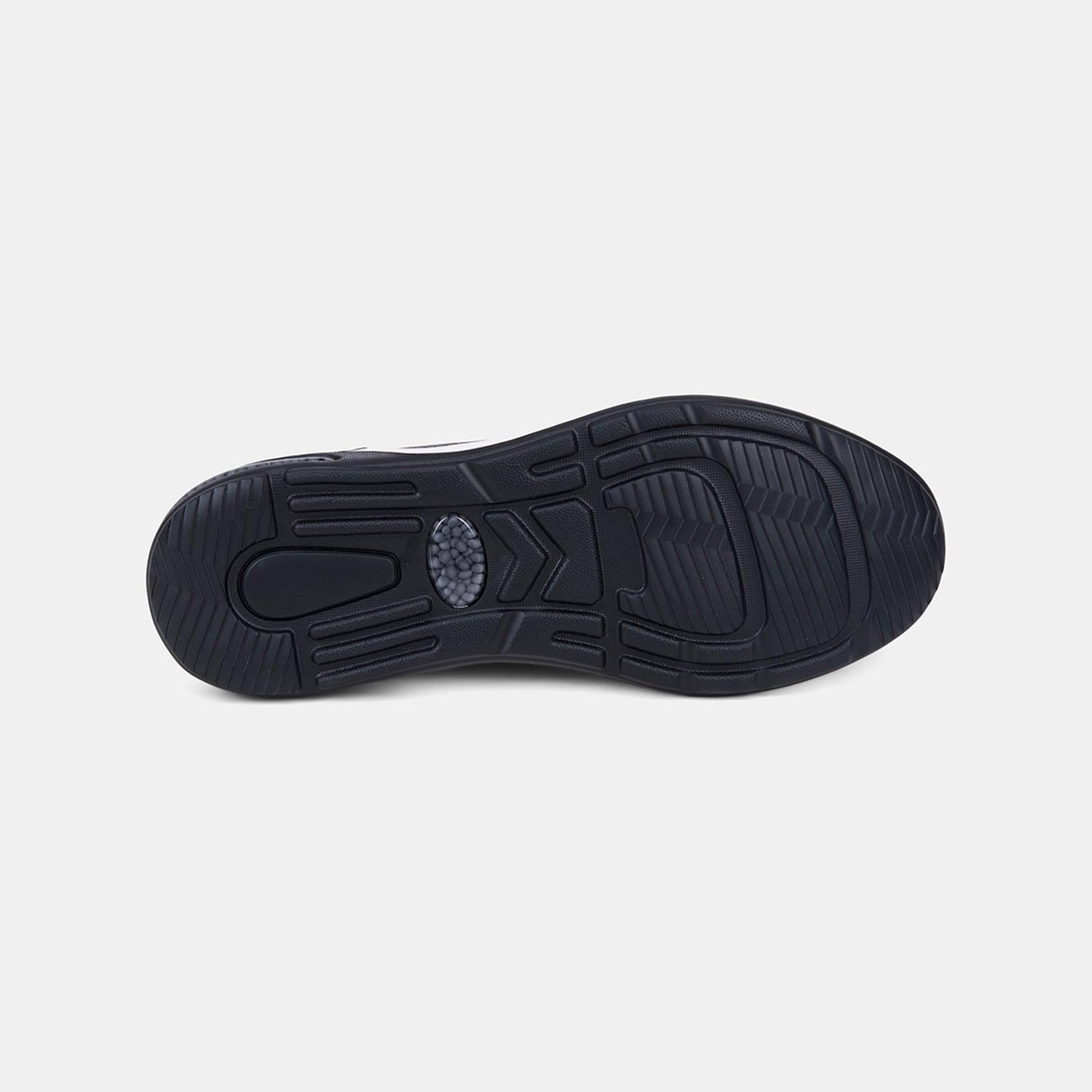Erkek Siyah DesaComfort Lastik Bağcıklı Deri Sneaker