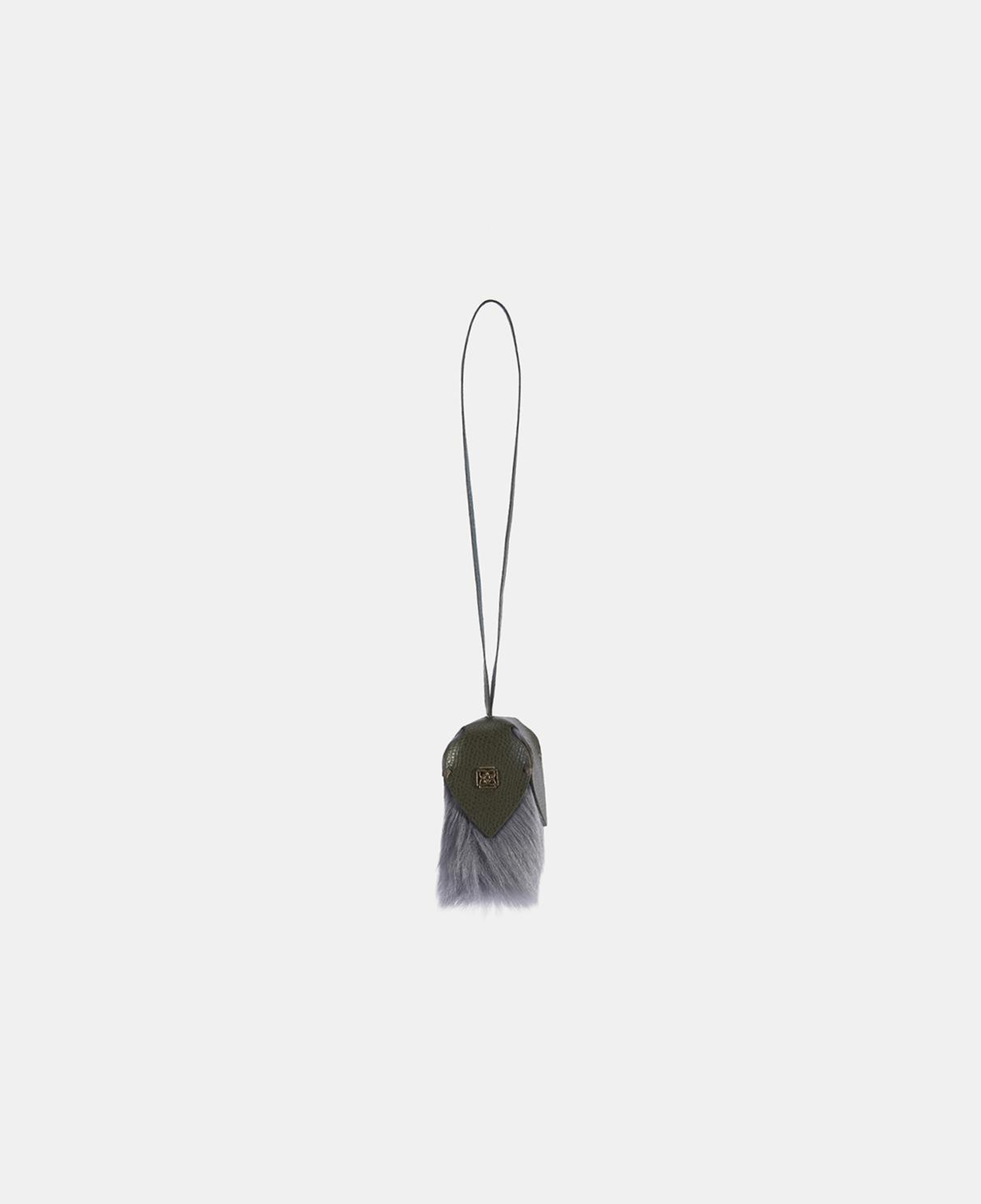 Yeşil Kürklü Deri Charm