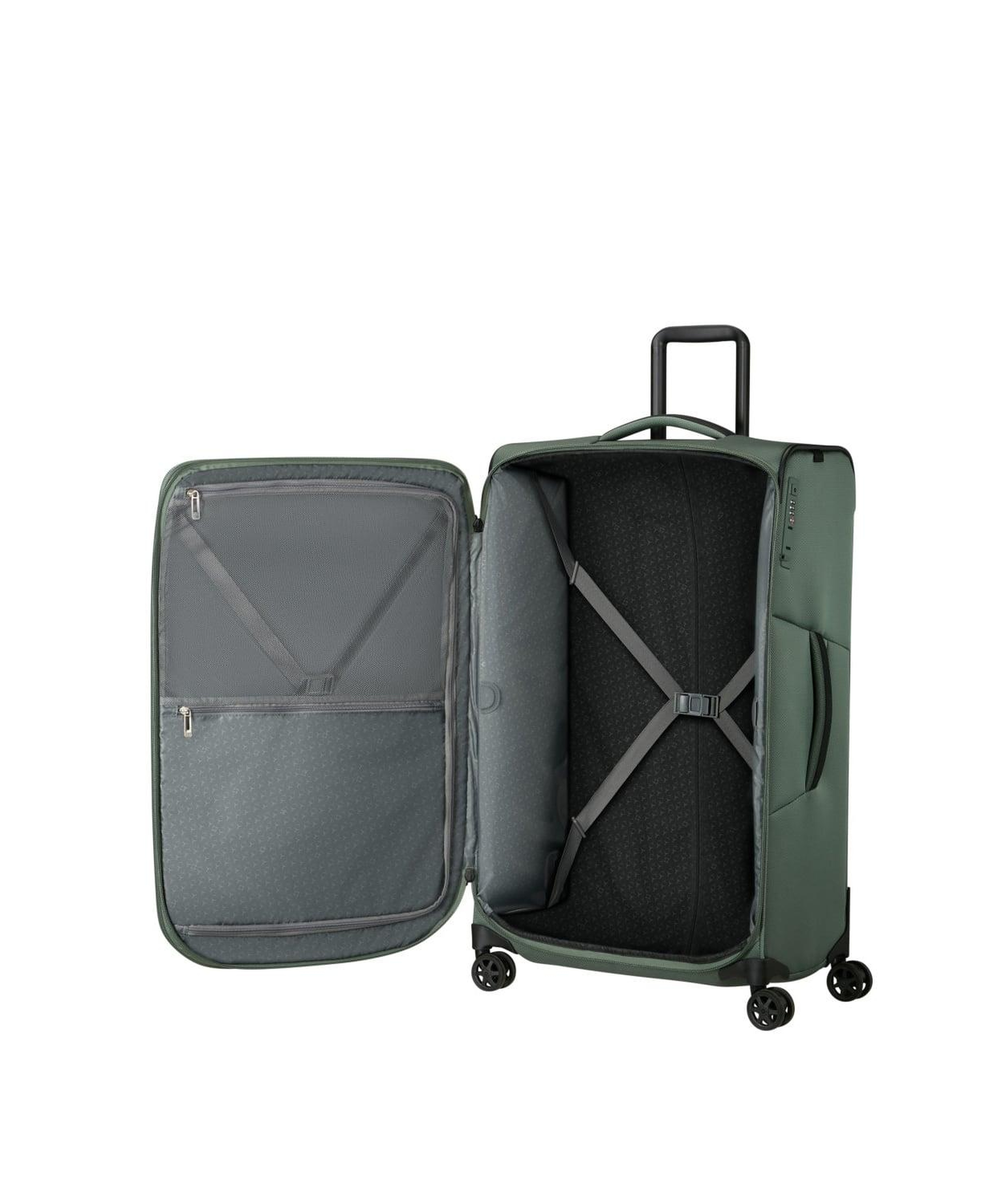 Samsonite Yeşil Spinner Respark - Körüklü 79/29 Büyük Boy Valiz