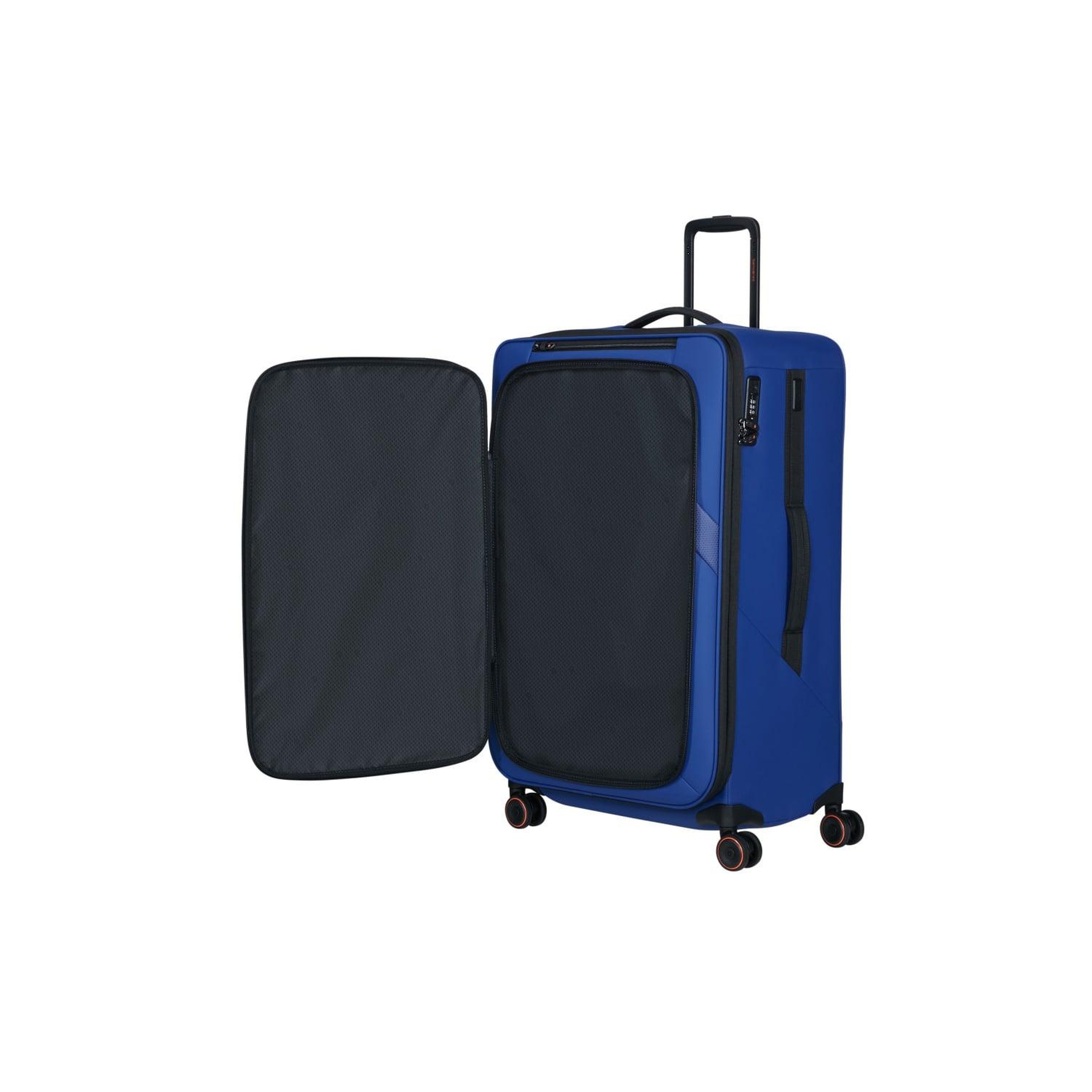 Samsonite Glazed - Spinner Mavi 78/29 Körüklü Büyük Boy Valiz