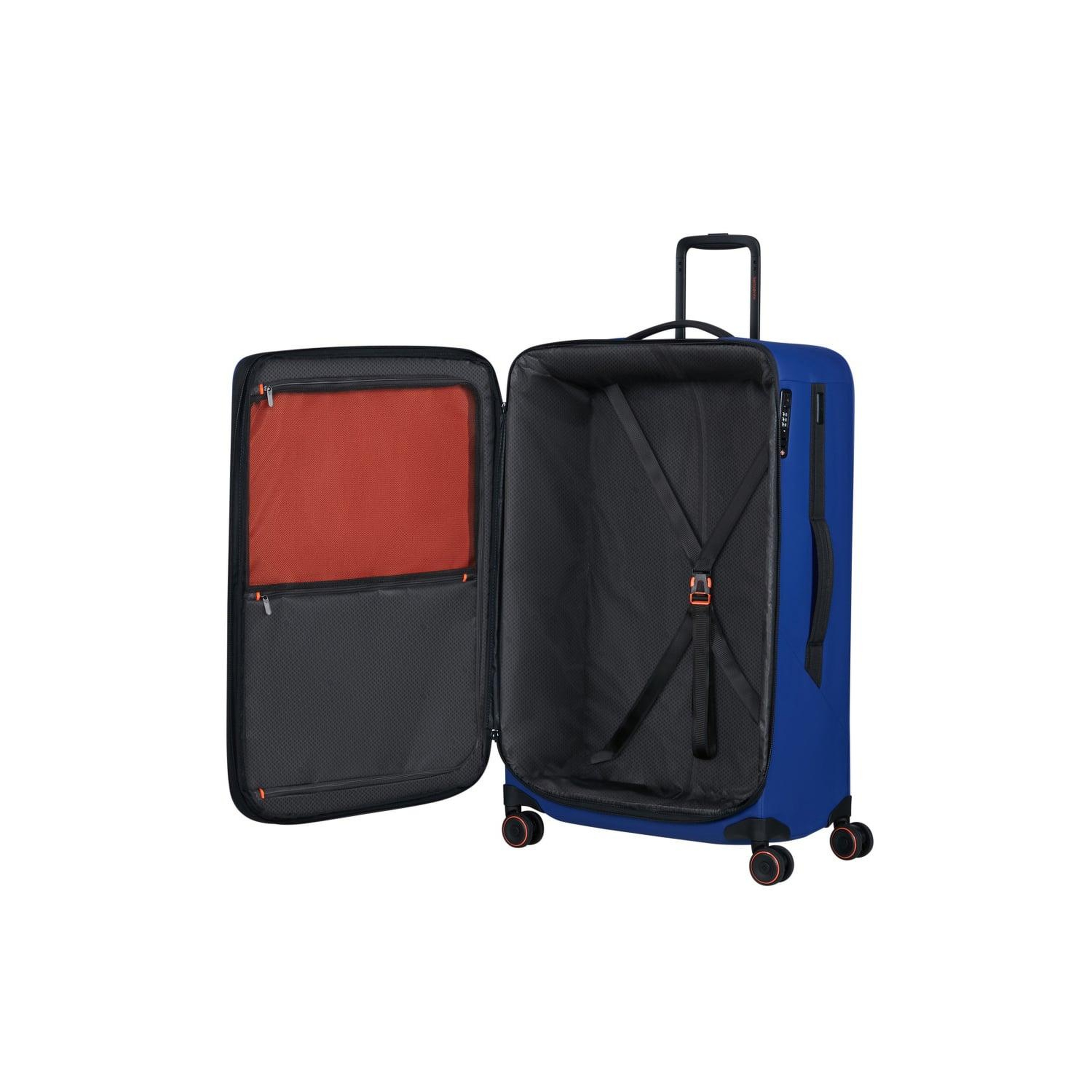 Samsonite Glazed - Spinner Mavi 78/29 Körüklü Büyük Boy Valiz