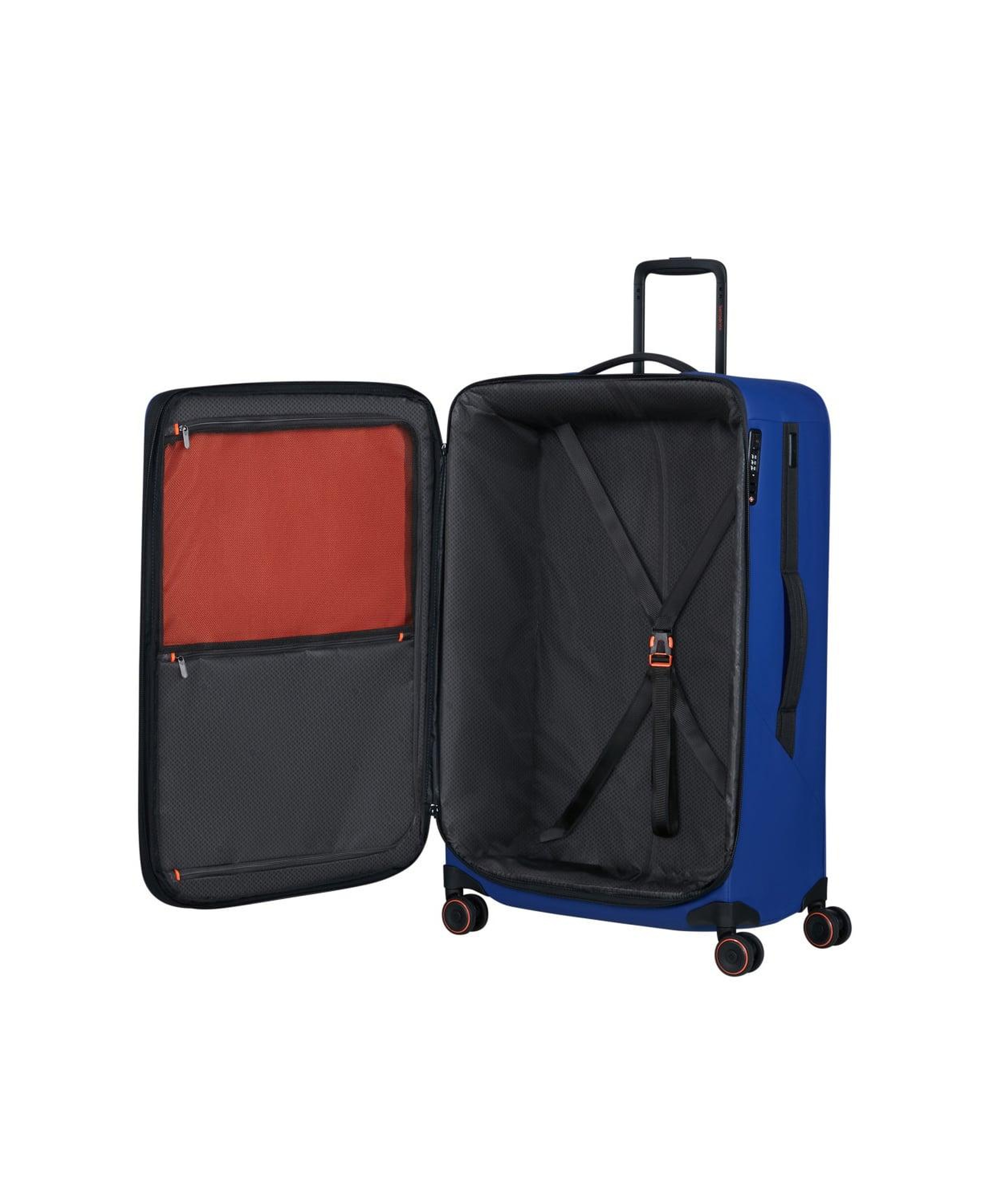 Samsonite Glazed - Spinner Mavi 78/29 Körüklü Büyük Boy Valiz
