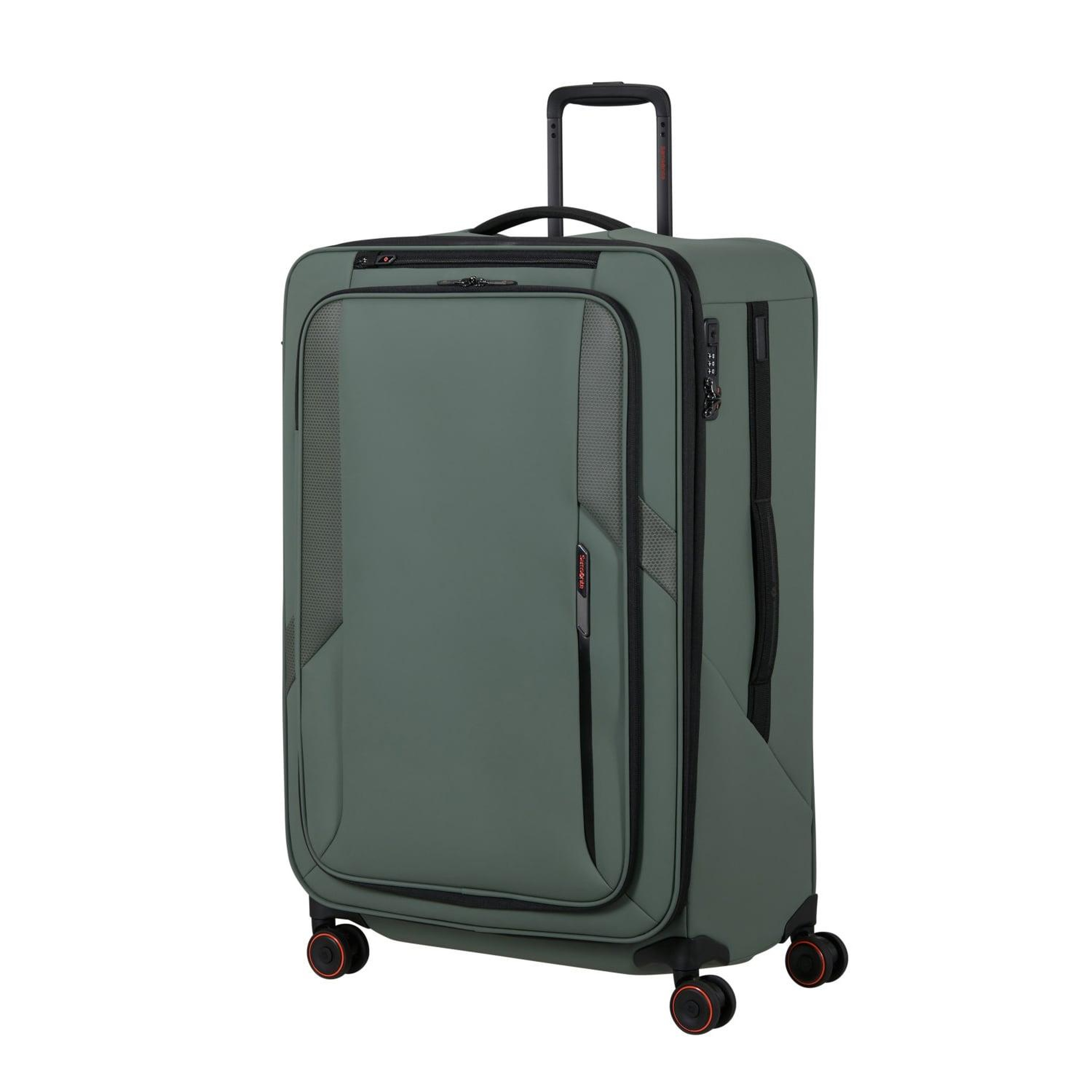 Samsonite Glazed - Spinner Yeşil 78/29 Körüklü Büyük Boy Valiz