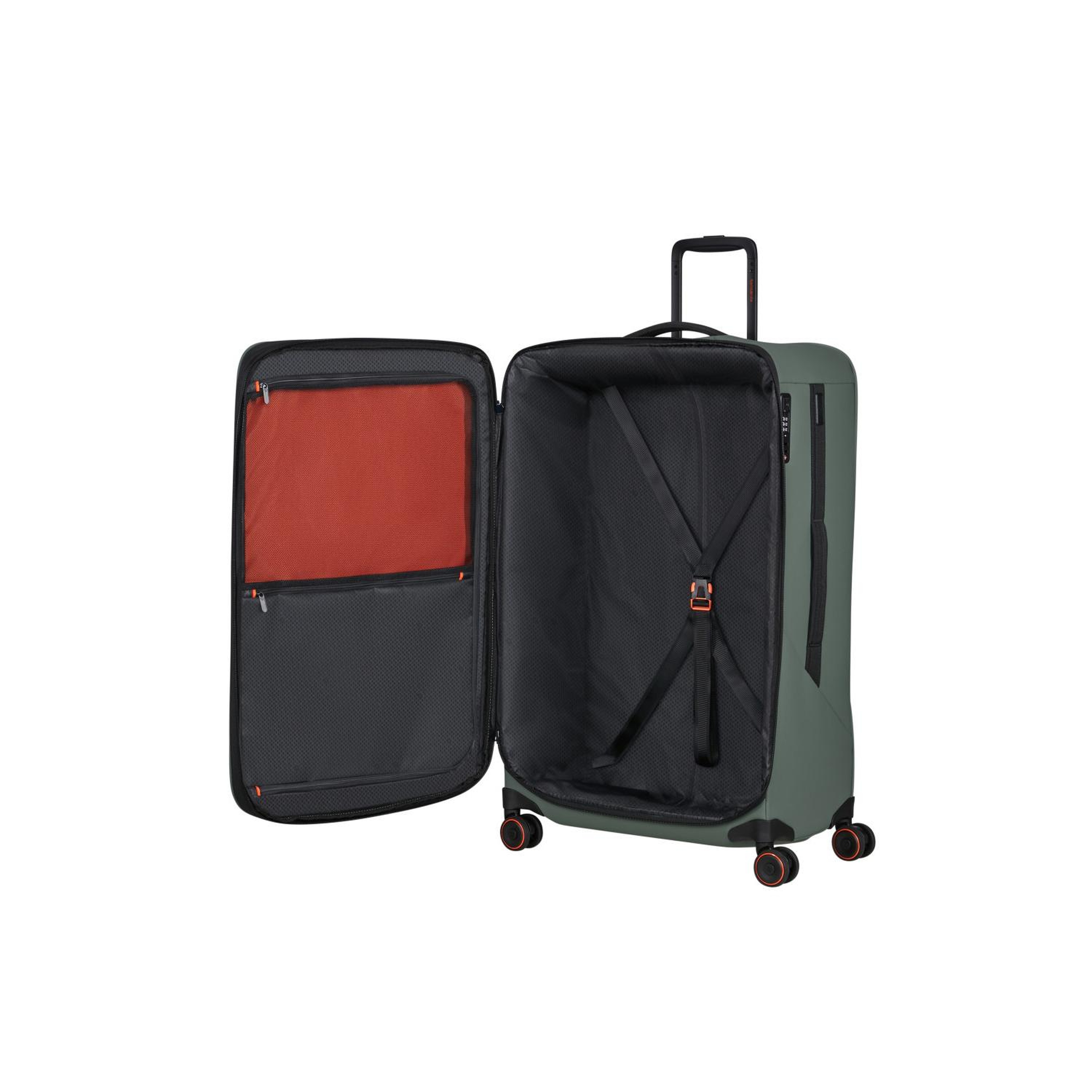 Samsonite Glazed - Spinner Yeşil 78/29 Körüklü Büyük Boy Valiz