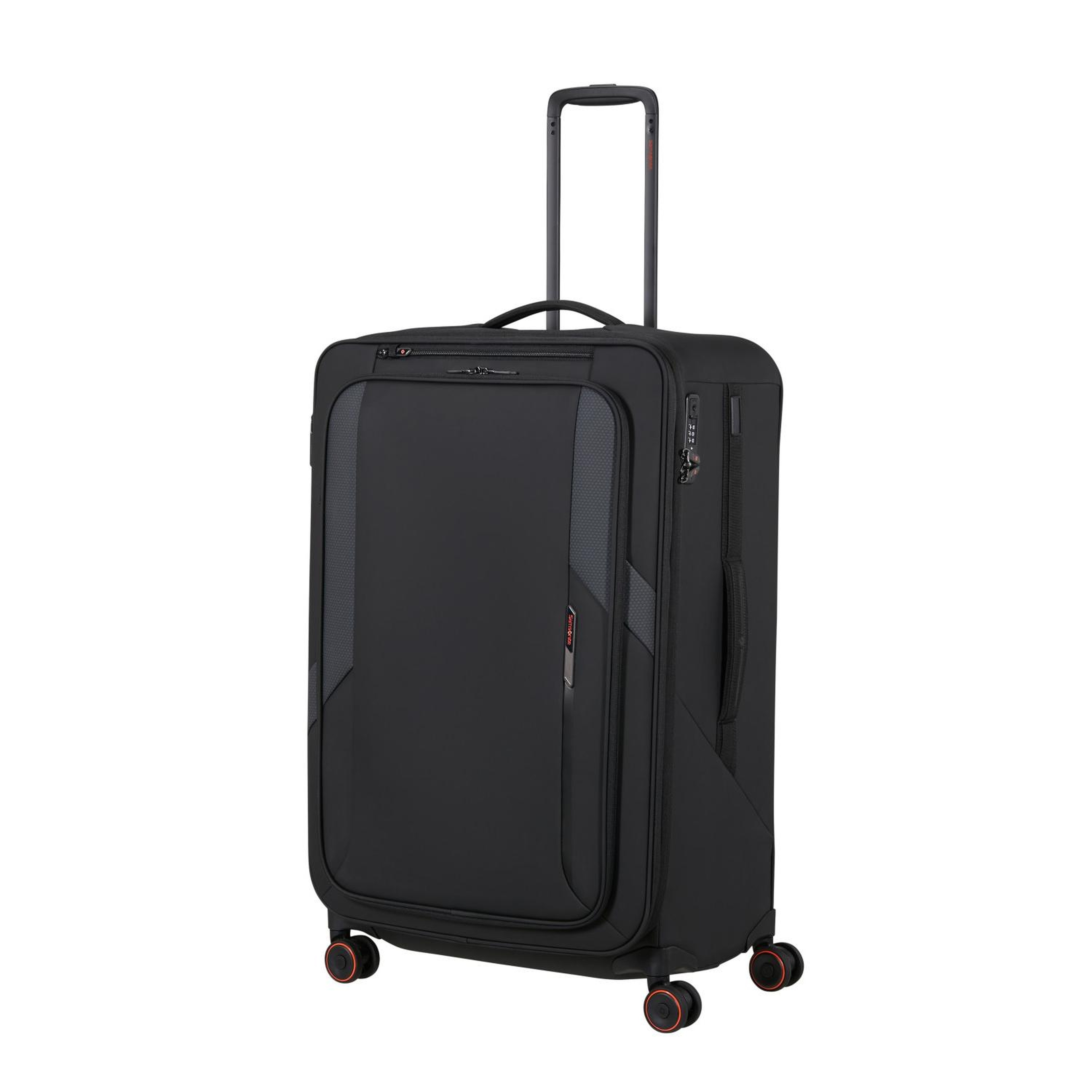 Samsonite Glazed - Spinner Siyah 78/29 Körüklü Büyük Boy Valiz