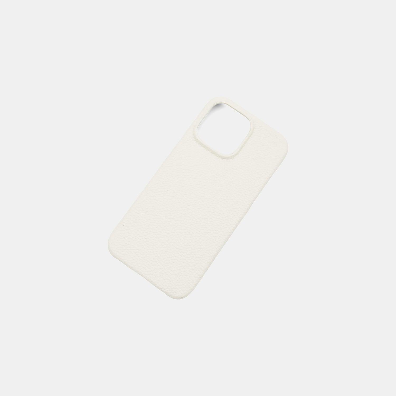iPhone 15 Pro Max Beyaz Deri Telefon Kılıfı