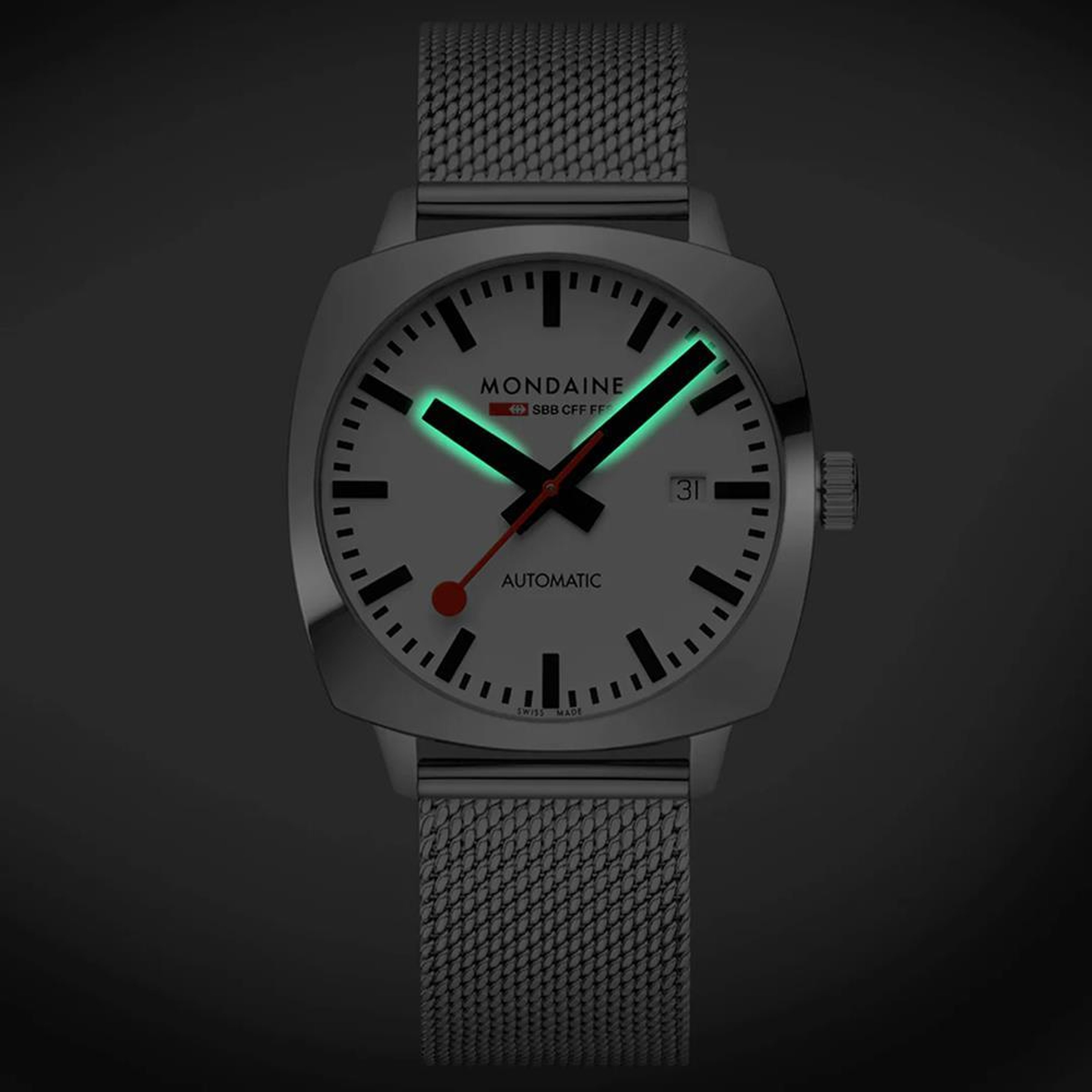 MONDAINE GRAND CUSHION MSL.3961B.SM Otomatik Erkek Kol Saati