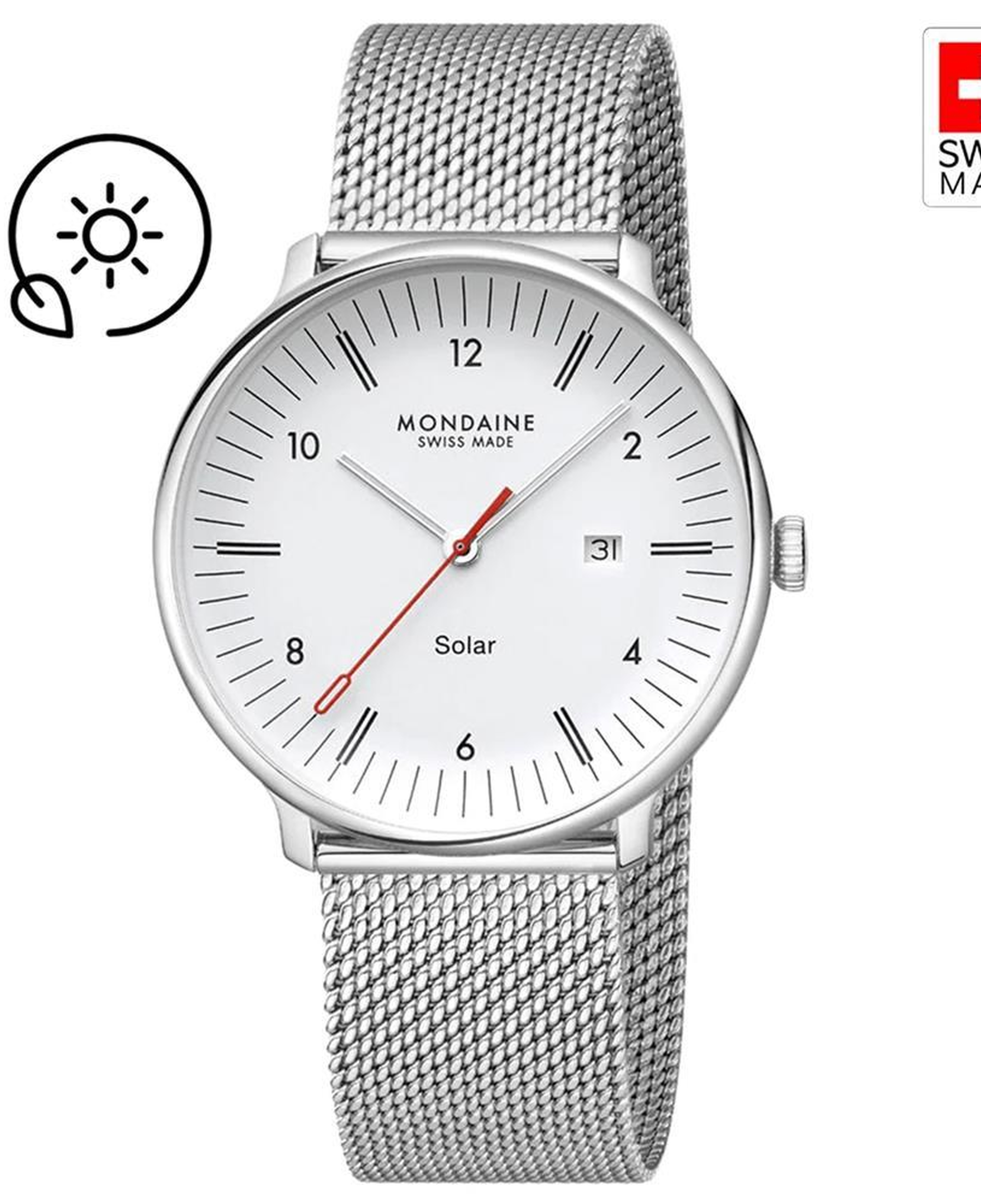 MONDAINE DOPPIO SOLAR MLE.41910.SM Erkek Kol Saati