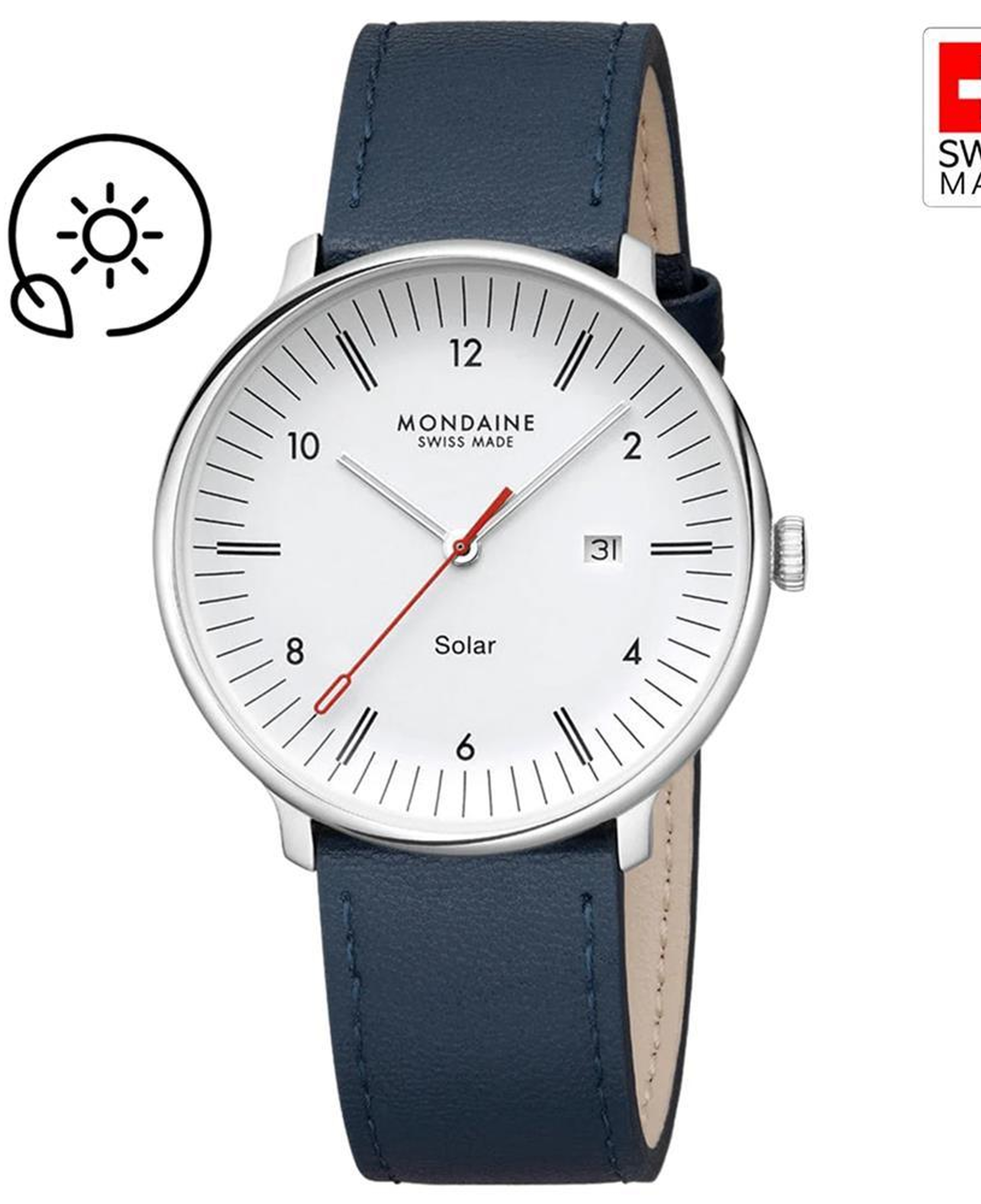 MONDAINE DOPPIO SOLAR MLE.41910.LDV Erkek Kol Saati