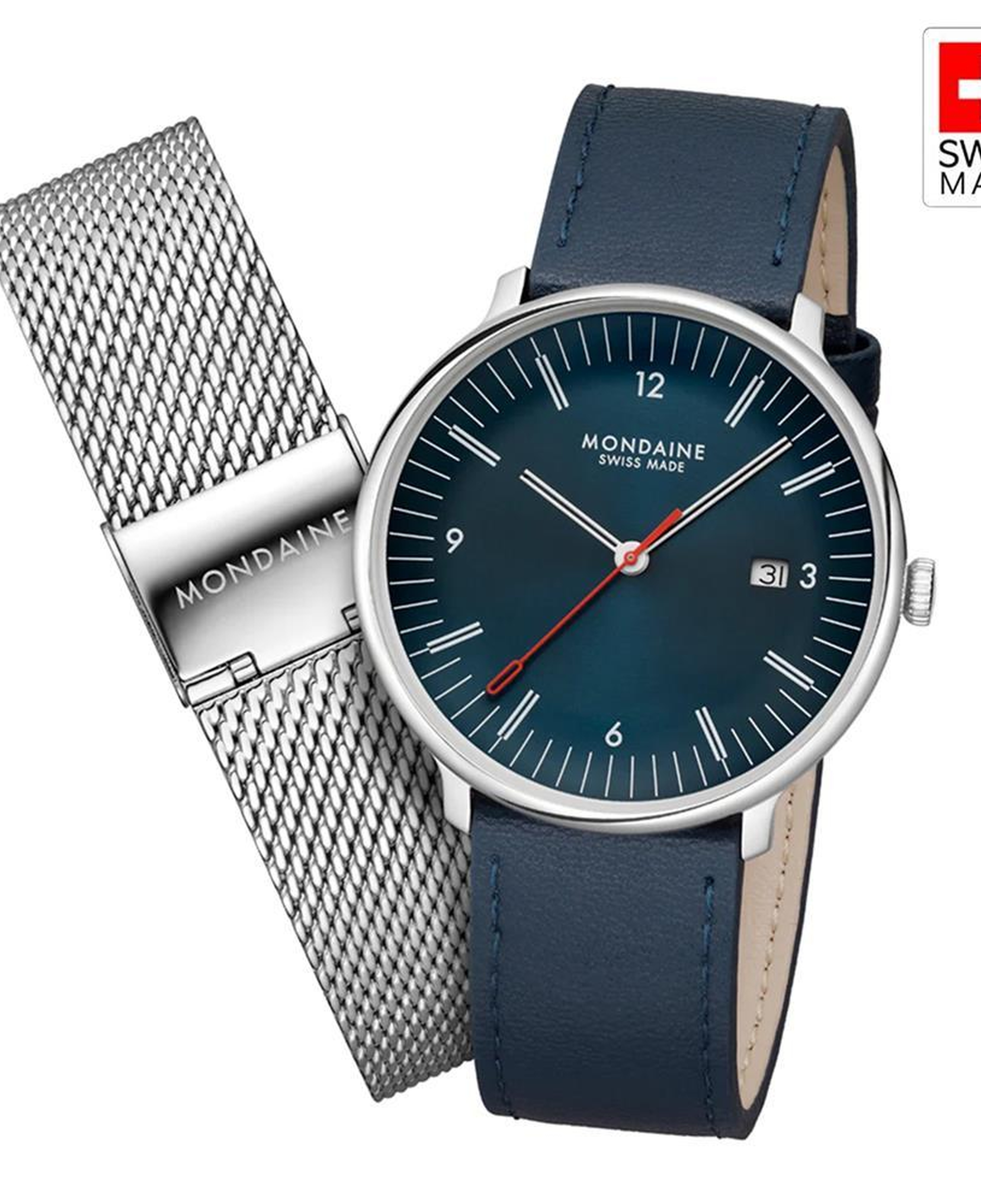 MONDAINE DOPPIO MLE.41240.LQV.SET Erkek Kol Saati