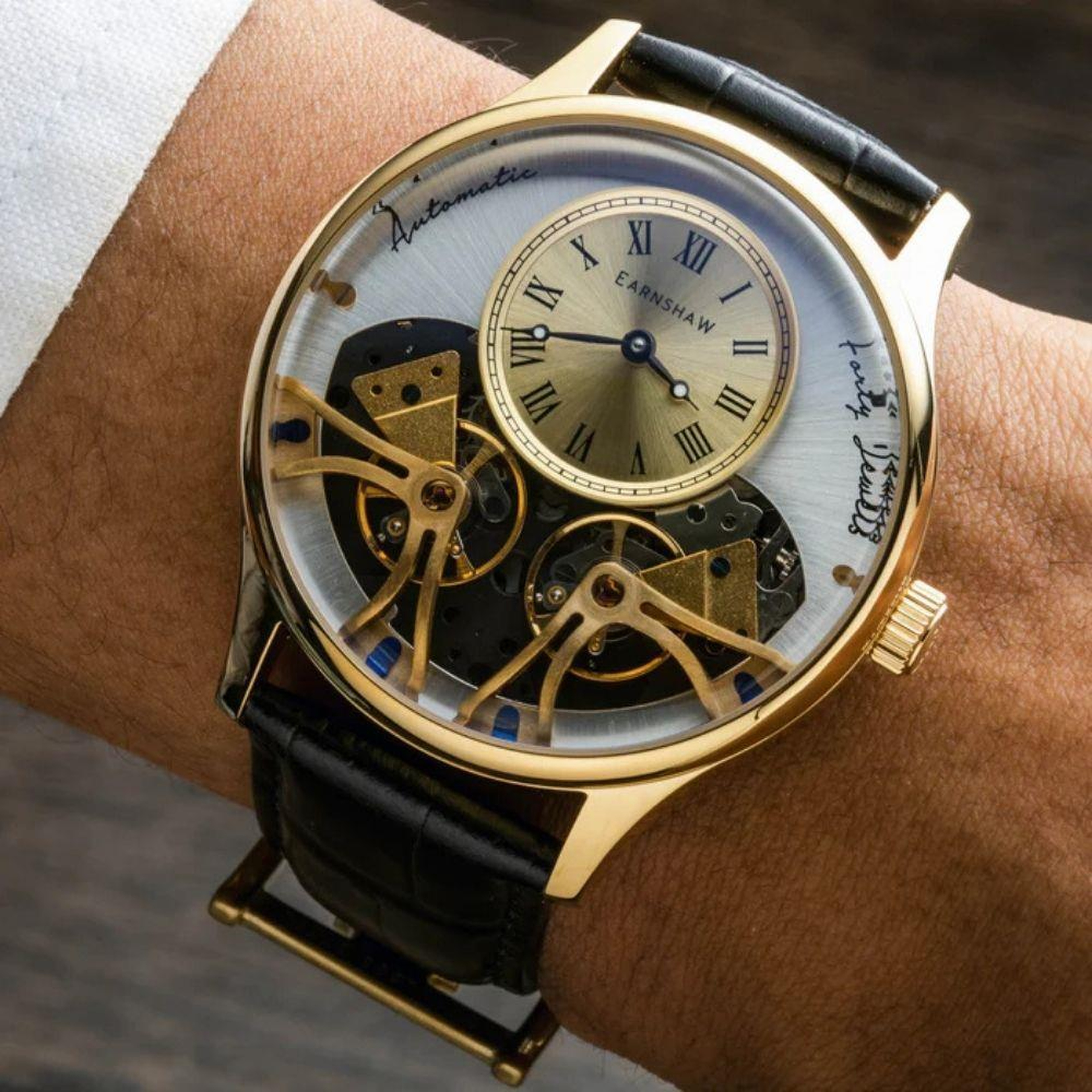 FARADAY DOUBLE BARREL ES-8179-07 Otomatik Erkek Kol Saati