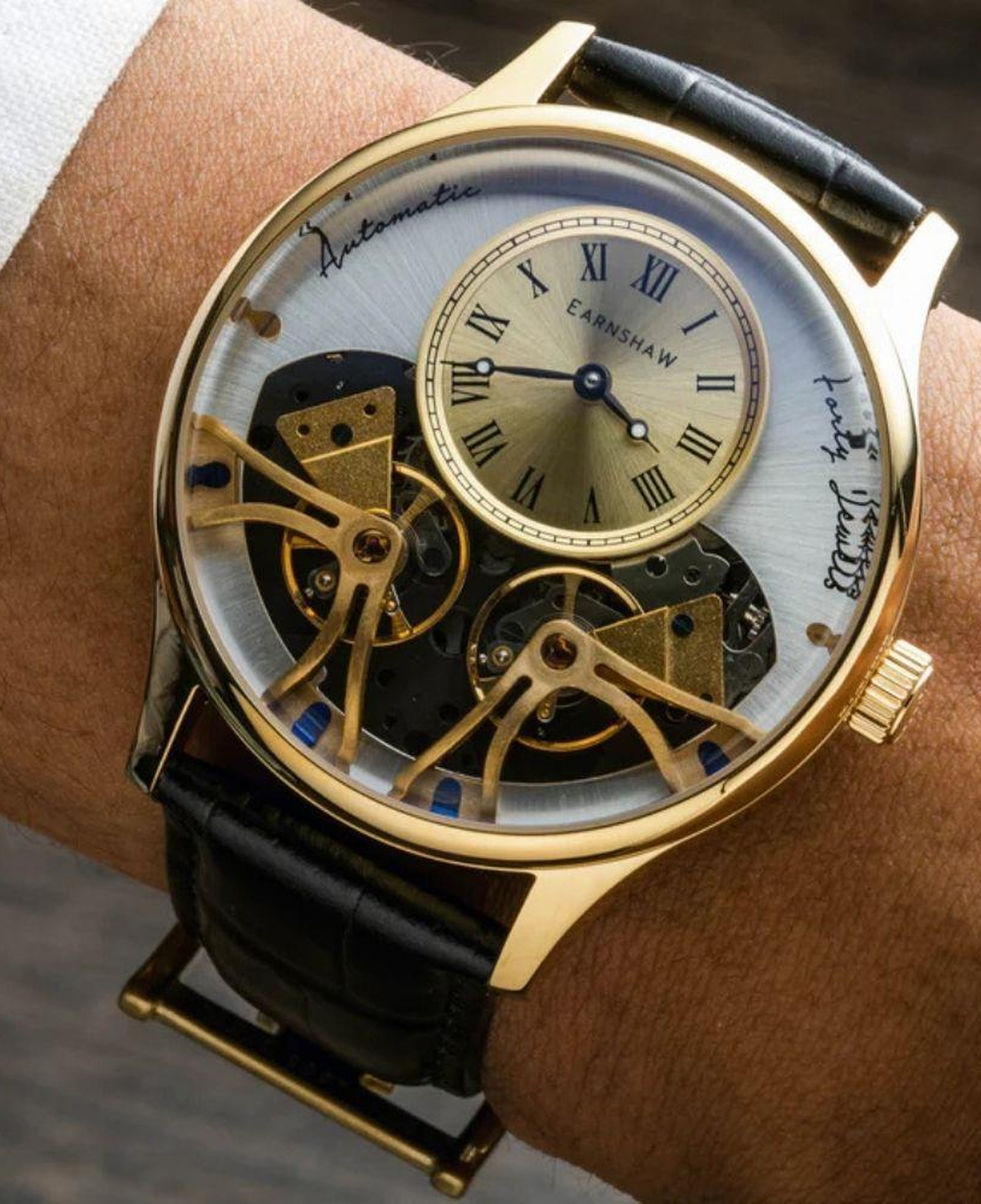 FARADAY DOUBLE BARREL ES-8179-07 Otomatik Erkek Kol Saati