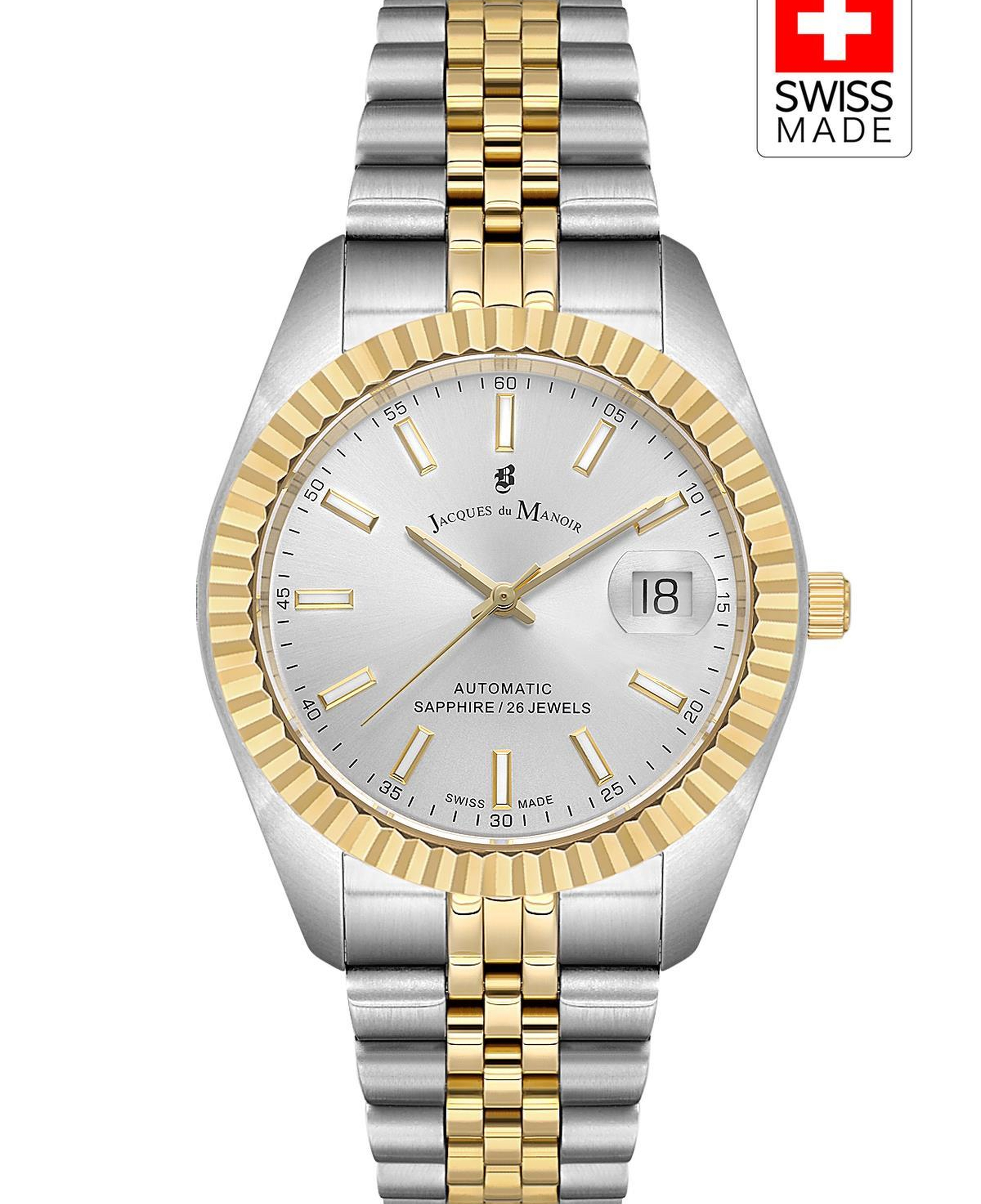 INSPIRATION JWG04209 (Sellita SW200-1, 26 Jewels Otomatik Mekanizmalı, Swiss Made) Erkek Kol Saati