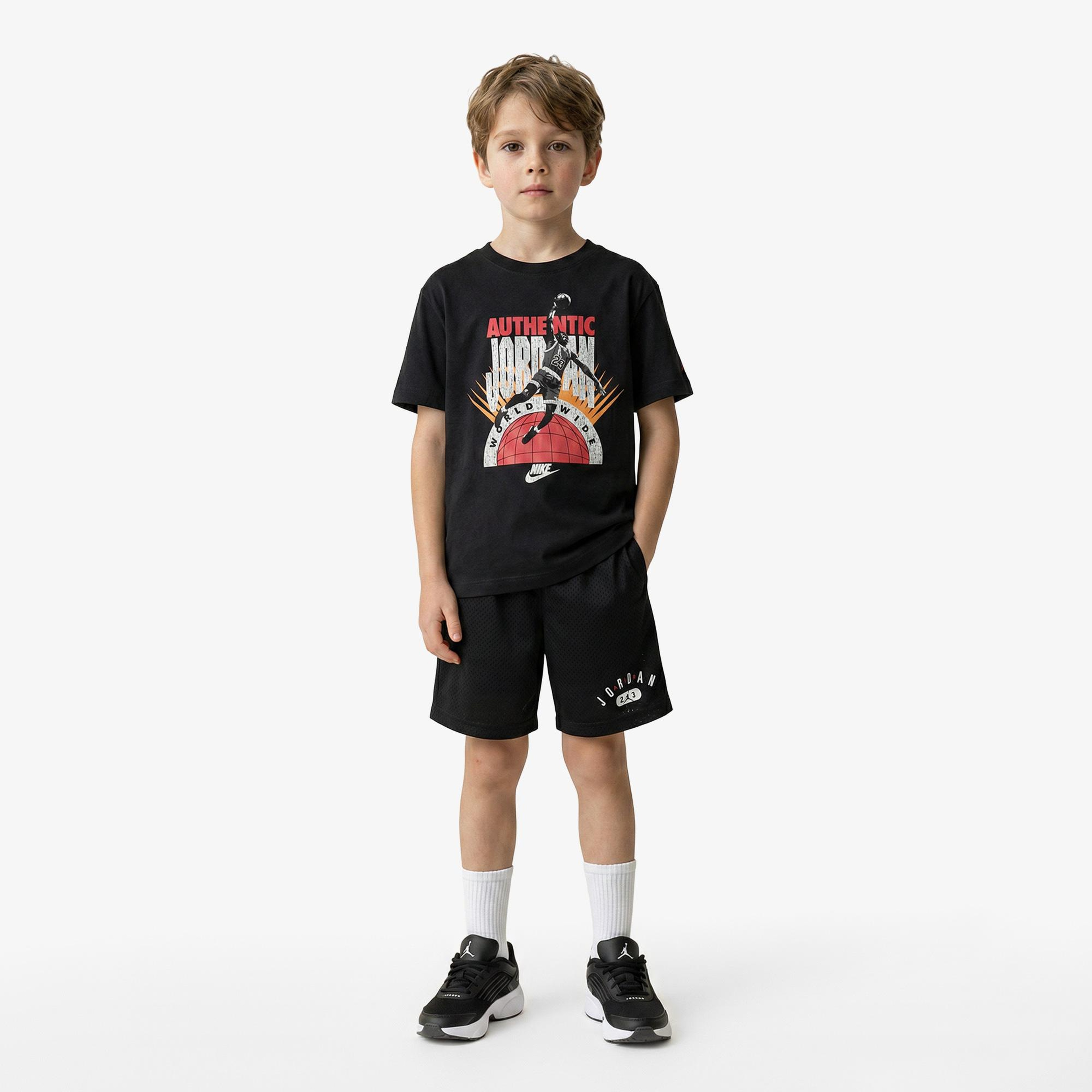 Jordan Jdb Authentic Çocuk Gri T-Shirt
