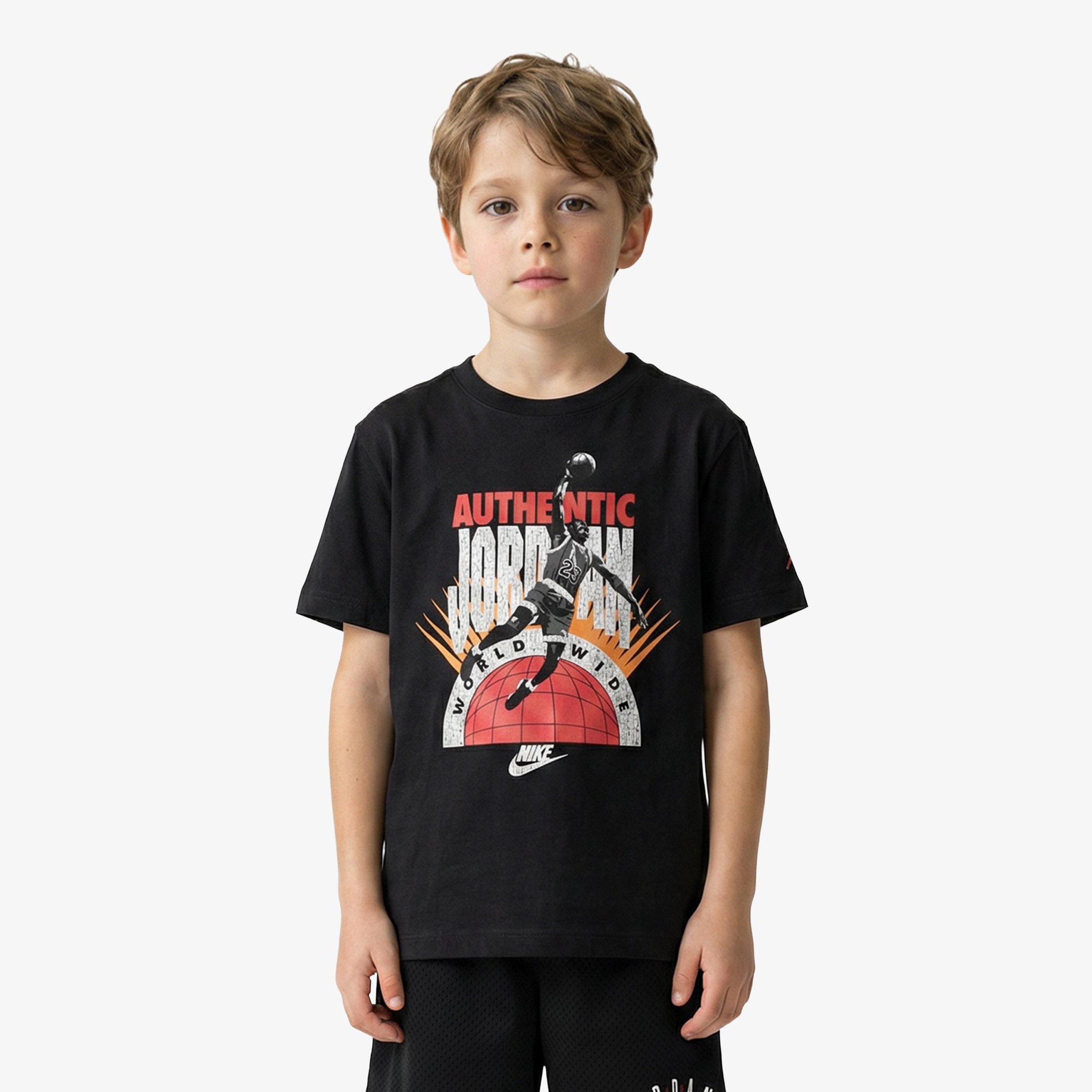 Jordan Jdb Authentic Çocuk Gri T-Shirt
