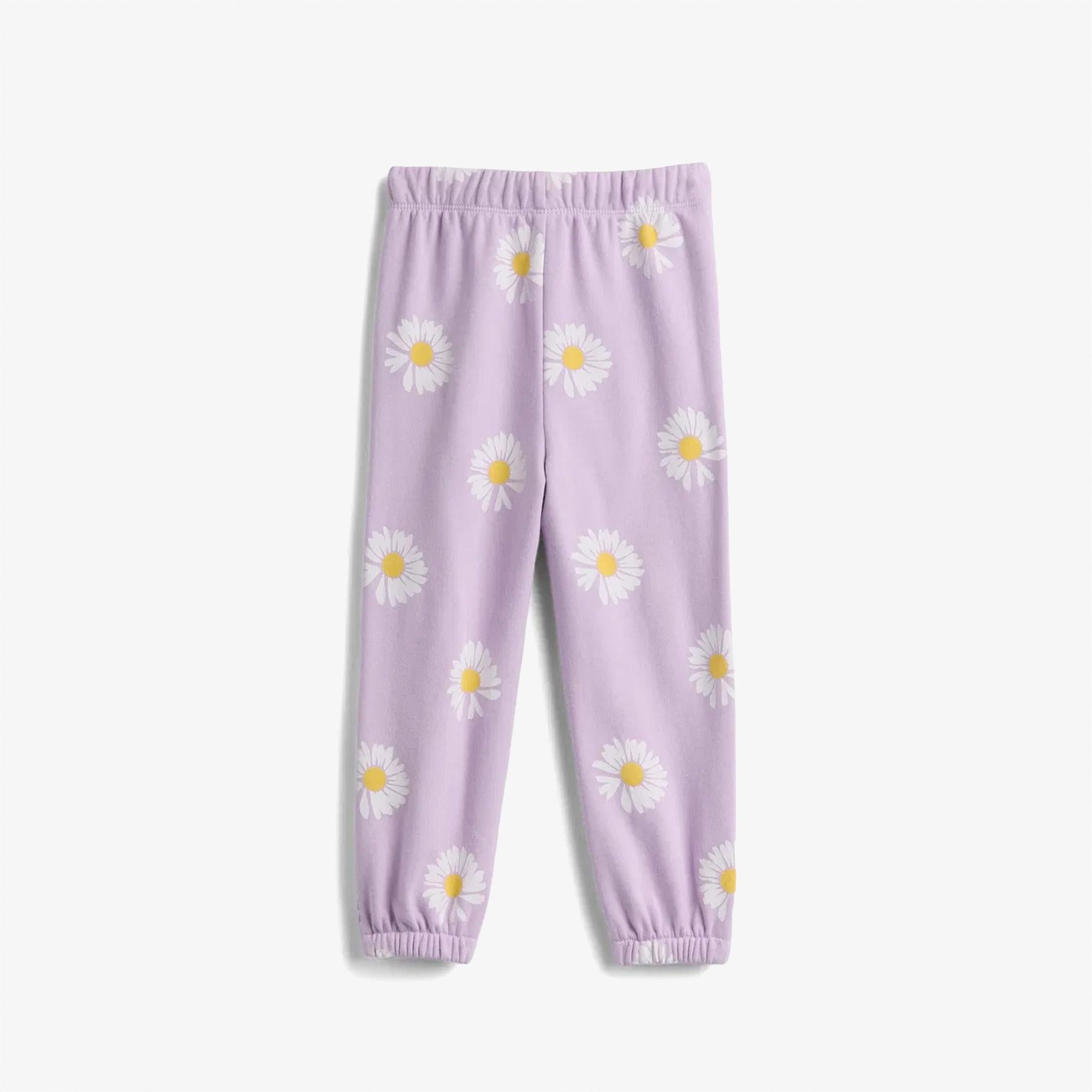 Gap Relaxed Logo Fransız Havlu Kumaş Çocuk Mor Eşofman Altı